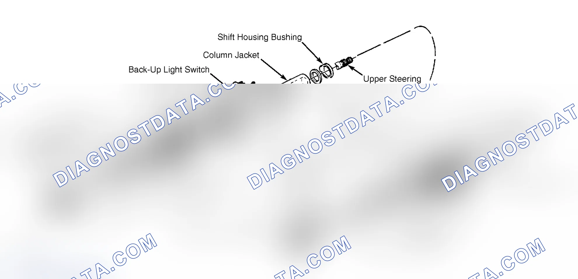Fig. 5: Exploded View of Steering Column Assembly ("G" & "P" Series)