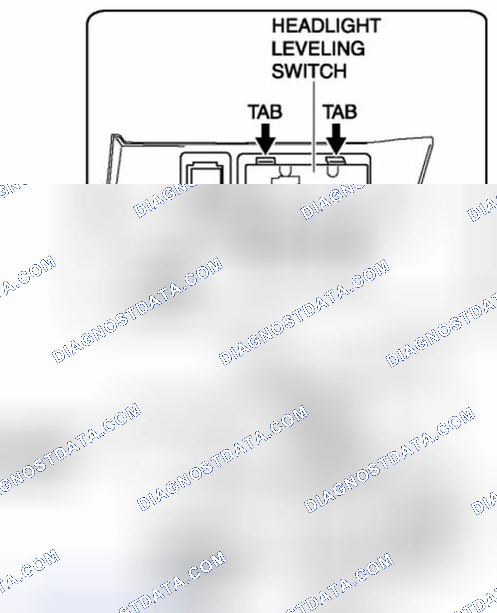 Scheme 46: HEADLIGHT LEVELING SWITCH REMOVAL/INSTALLATION
