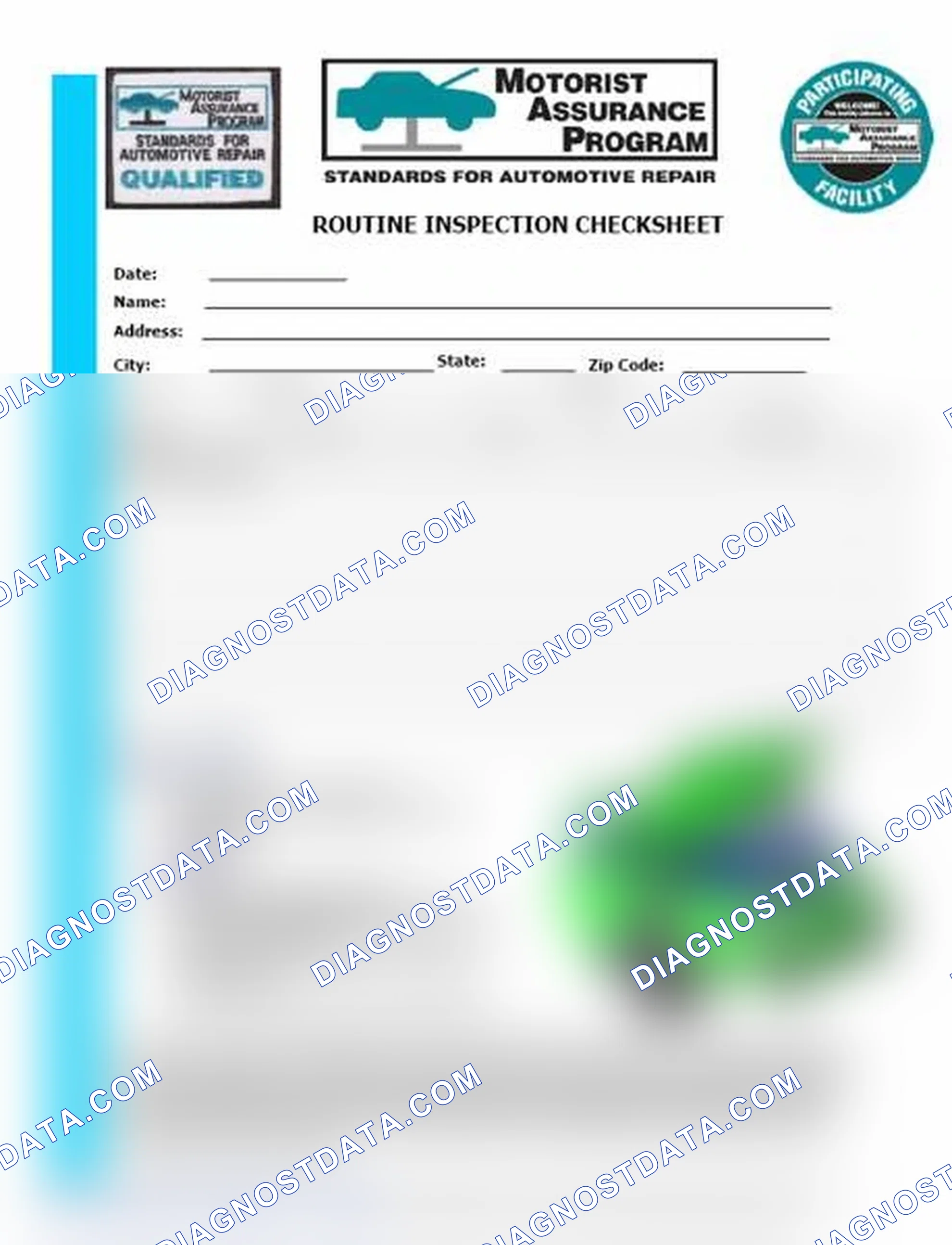 Scheme 26: Routine Inspection Checksheet (1 Of 2)
