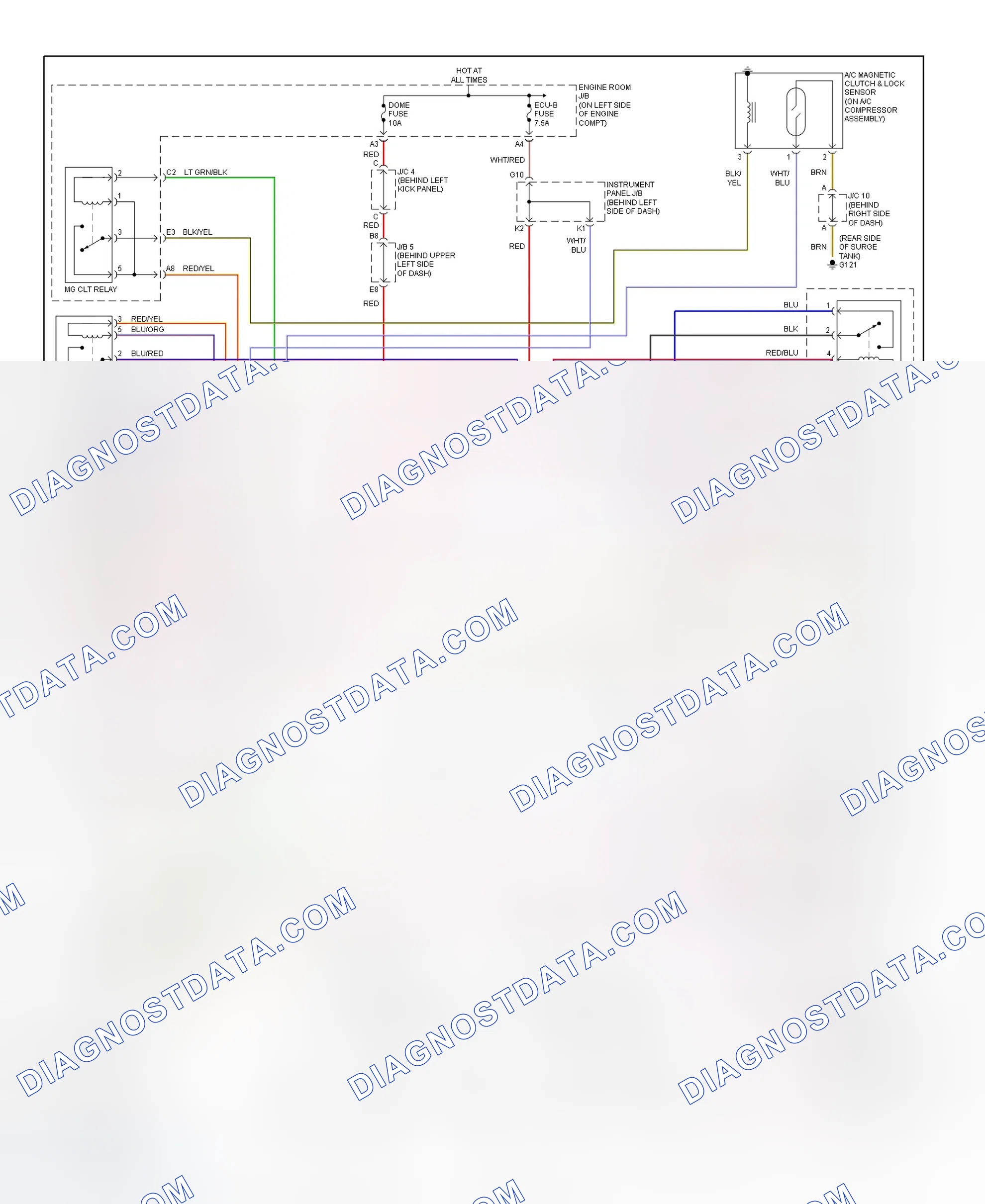 Scheme 18: Automatic A/C-Heater System Wiring Diagram (2001 RX 300 - 2 Of 2)