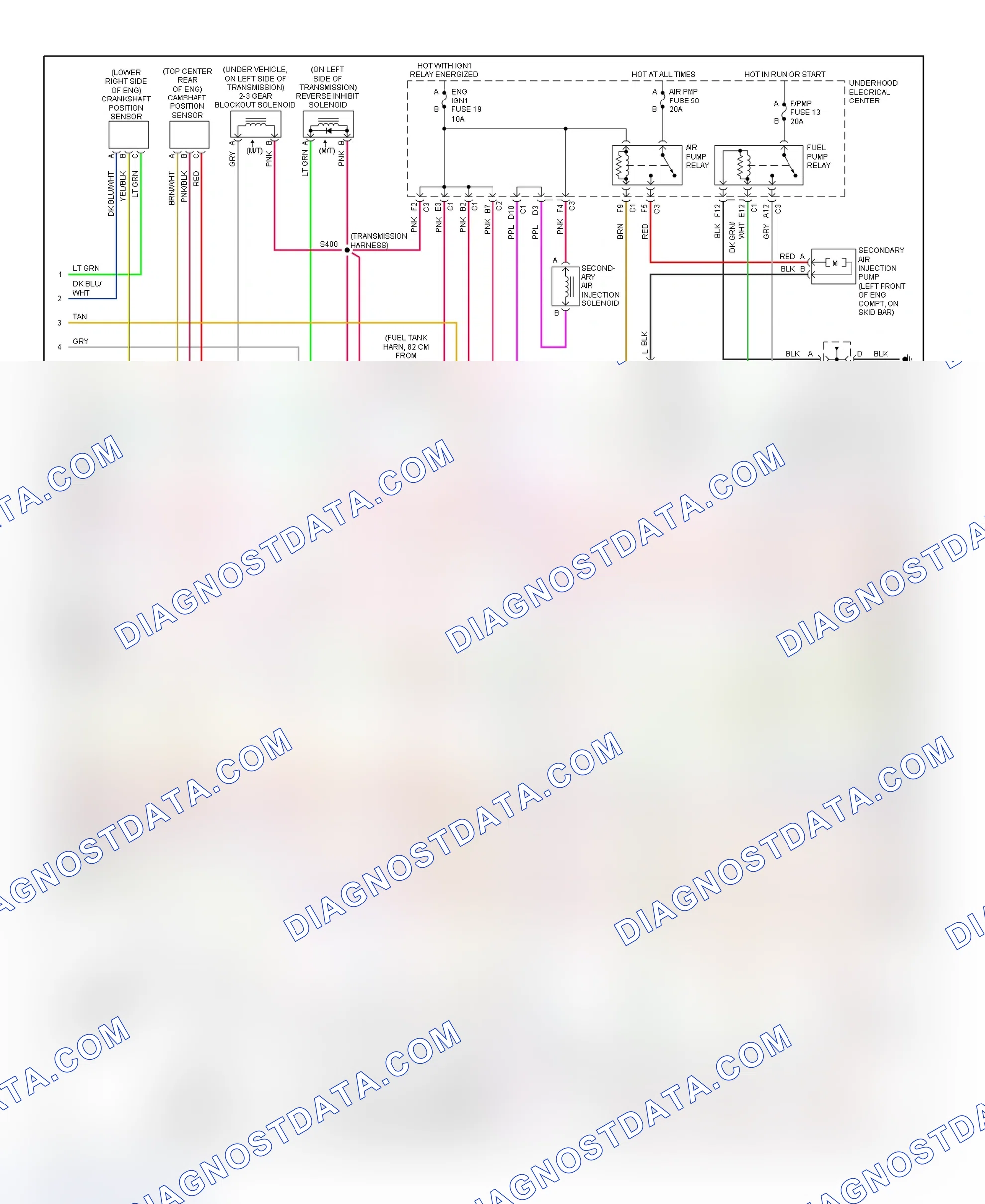 Scheme 71: PCM Wiring Diagram (Corvette - 5.7L - 2 Of 4)