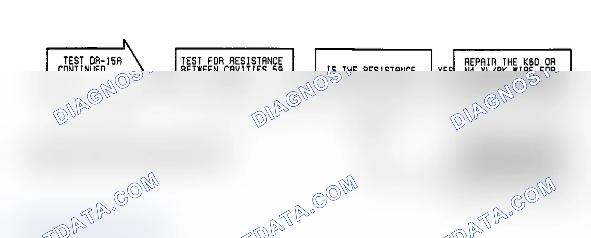 Scheme 101: Test DR-15A, Code 25: (4 of 4) AIS Motor Circuits