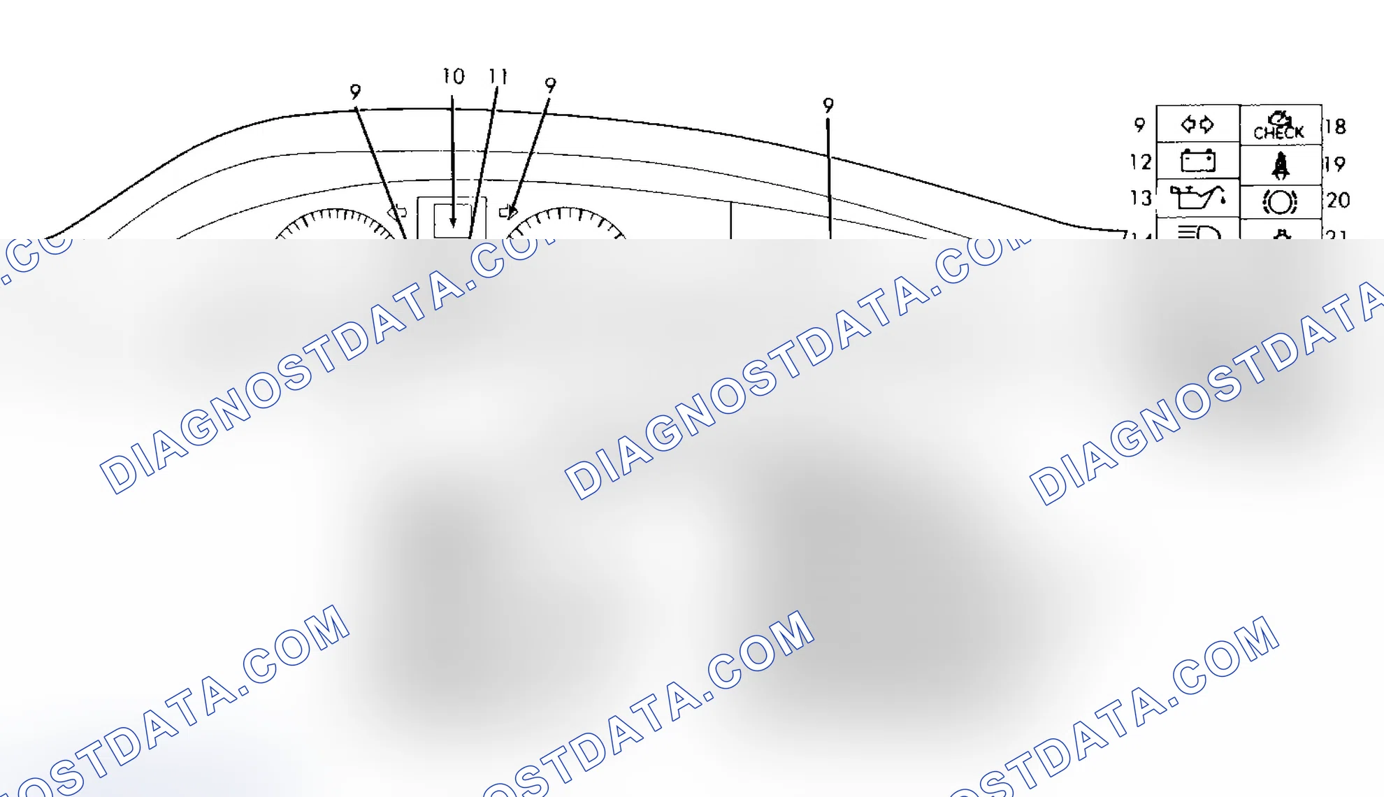 Scheme 1: SERVICE INDICATOR & WARNING LIGHTS