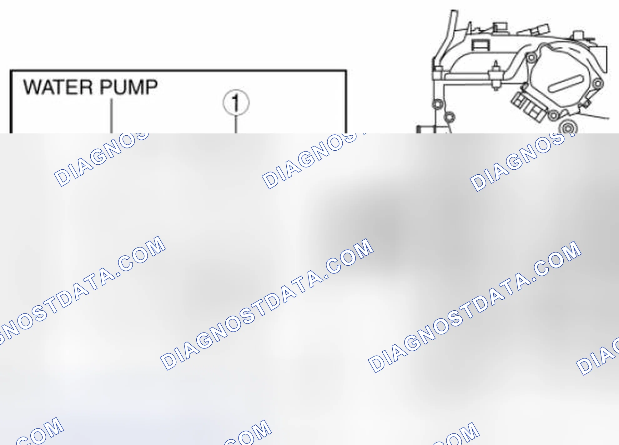 Scheme 40: Water Pump Component Installation Note