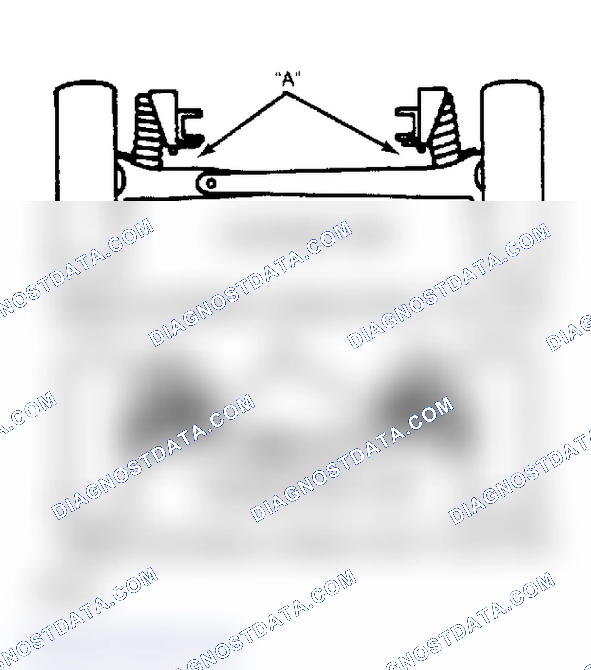 Scheme 7: Riding Height Measuring Points ("F" Series 2WD)