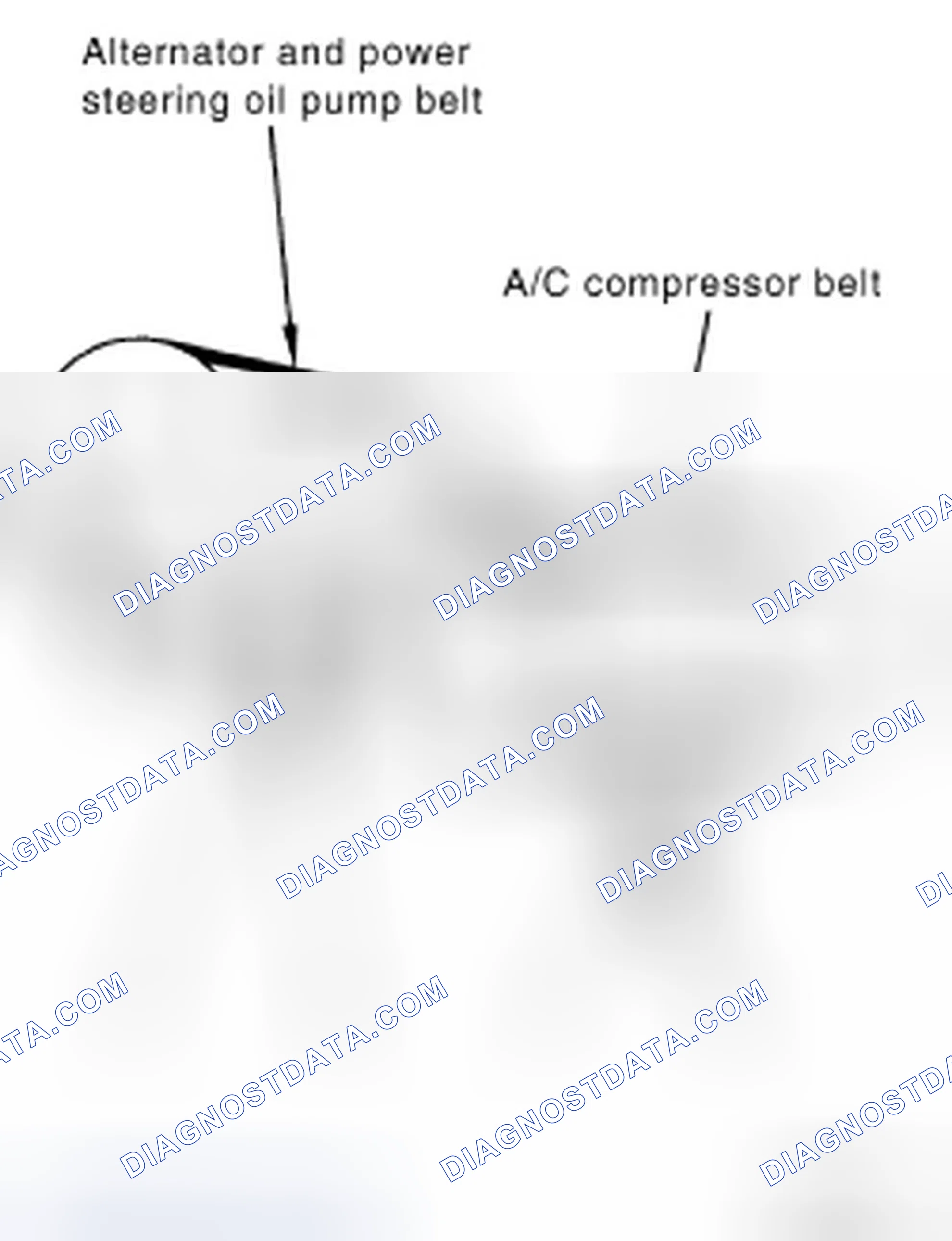 Scheme 1: ALTERNATOR AND POWER STEERING OIL PUMP BELT