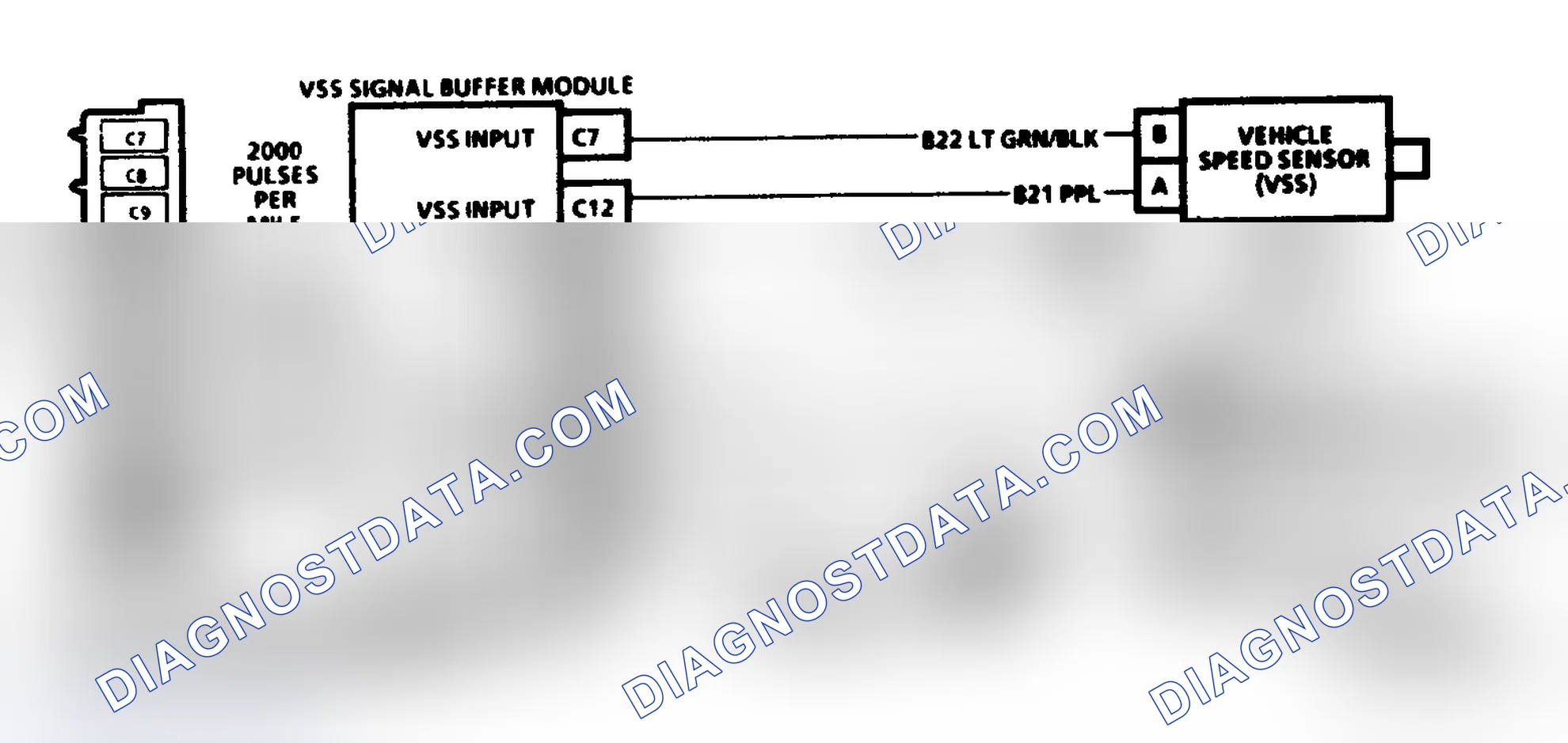 Scheme 103: Code 24, Schematic ("P" Series M/T) Vehicle Speed Sensor