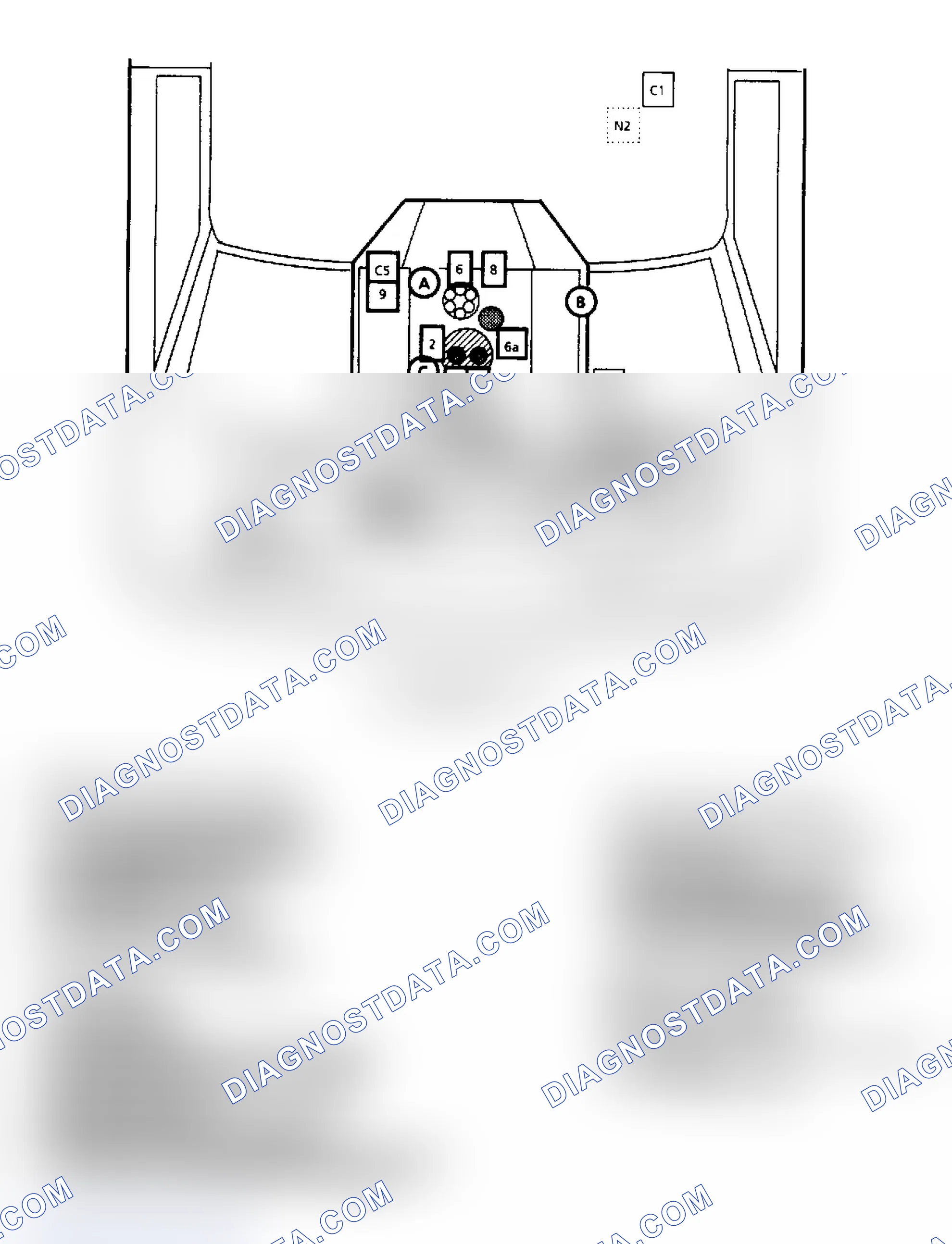 Scheme 168: Component Locations for "G" Series 7.4L