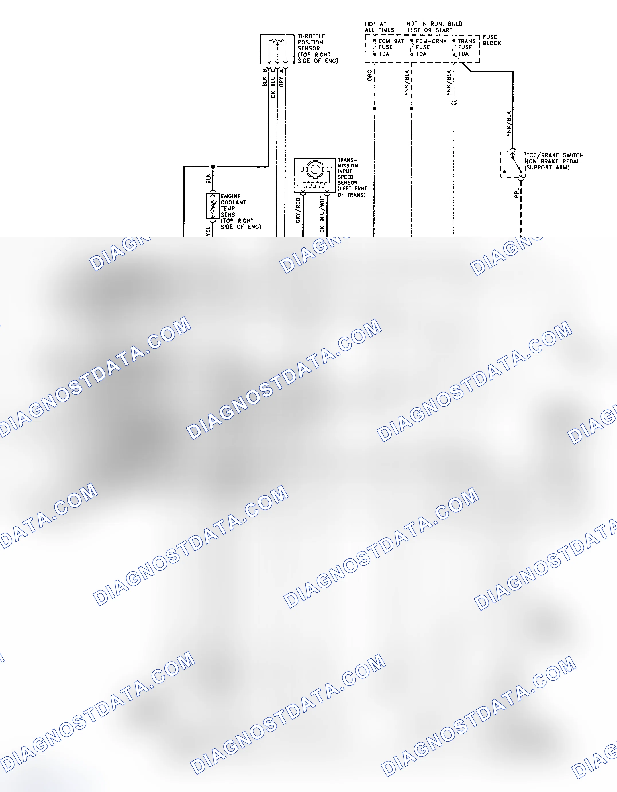 Scheme 194: 4L80-E Wiring Diagram (1994 "P" Series - Gasoline)