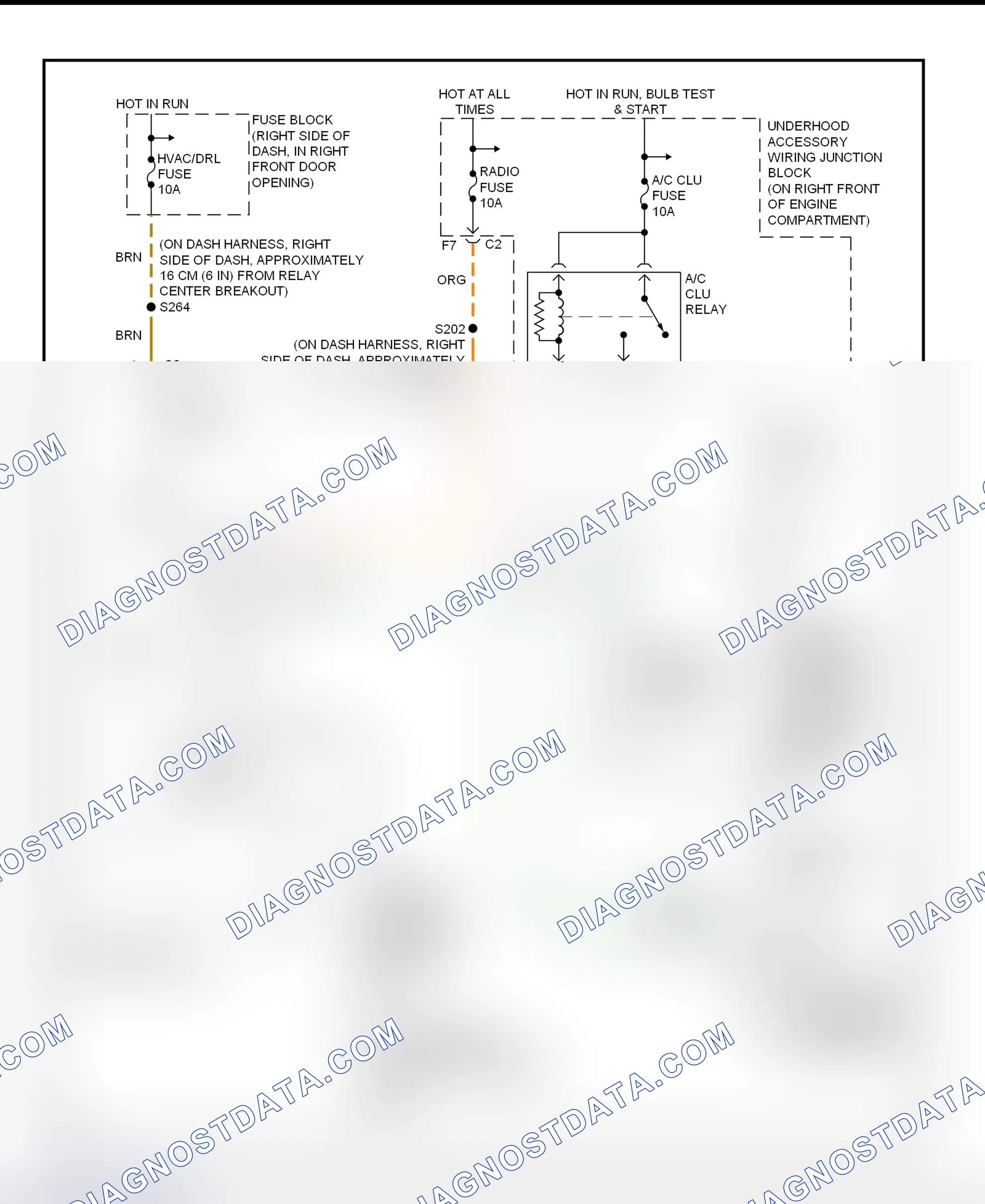 Scheme 21: A/C Compressor Clutch Control Circuit Wiring Diagram (Montana, Silhouette & Venture)