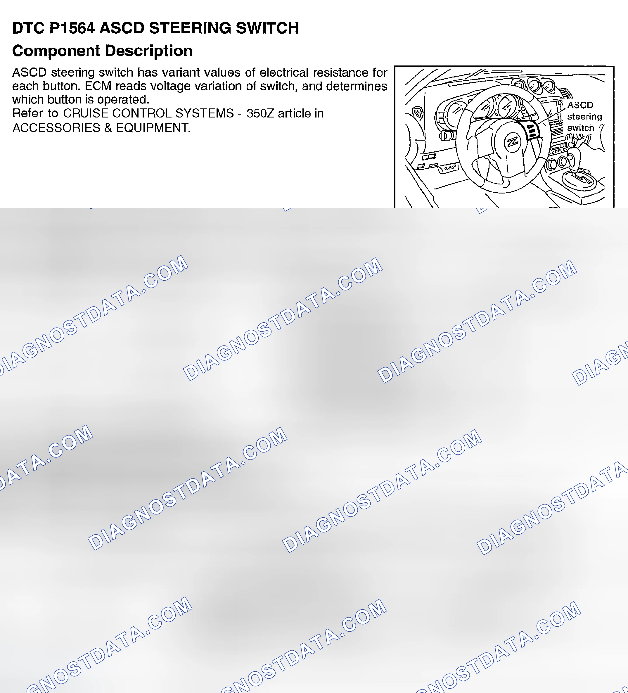 Scheme 705: DTC P1564: ASCD STEERING SWITCH