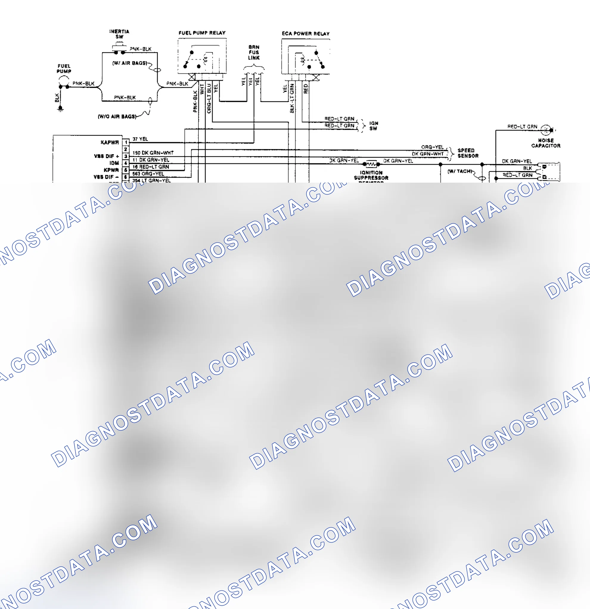 Scheme 141: 2.3L HSC & HSO MPFI EEC-IV Wiring Diagram (Tempo & Topaz)