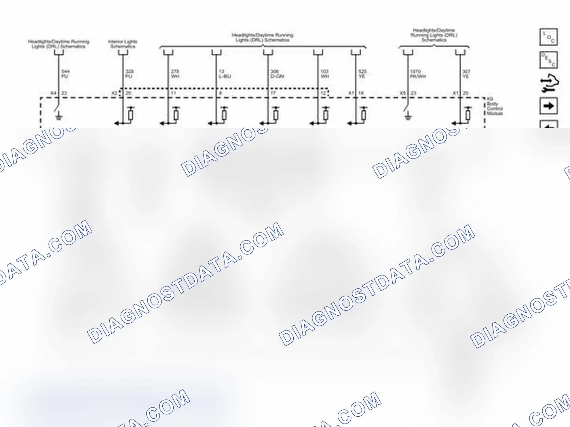 Scheme 9: BCM Inputs and Outputs (2 of 4) Wiring Schematics