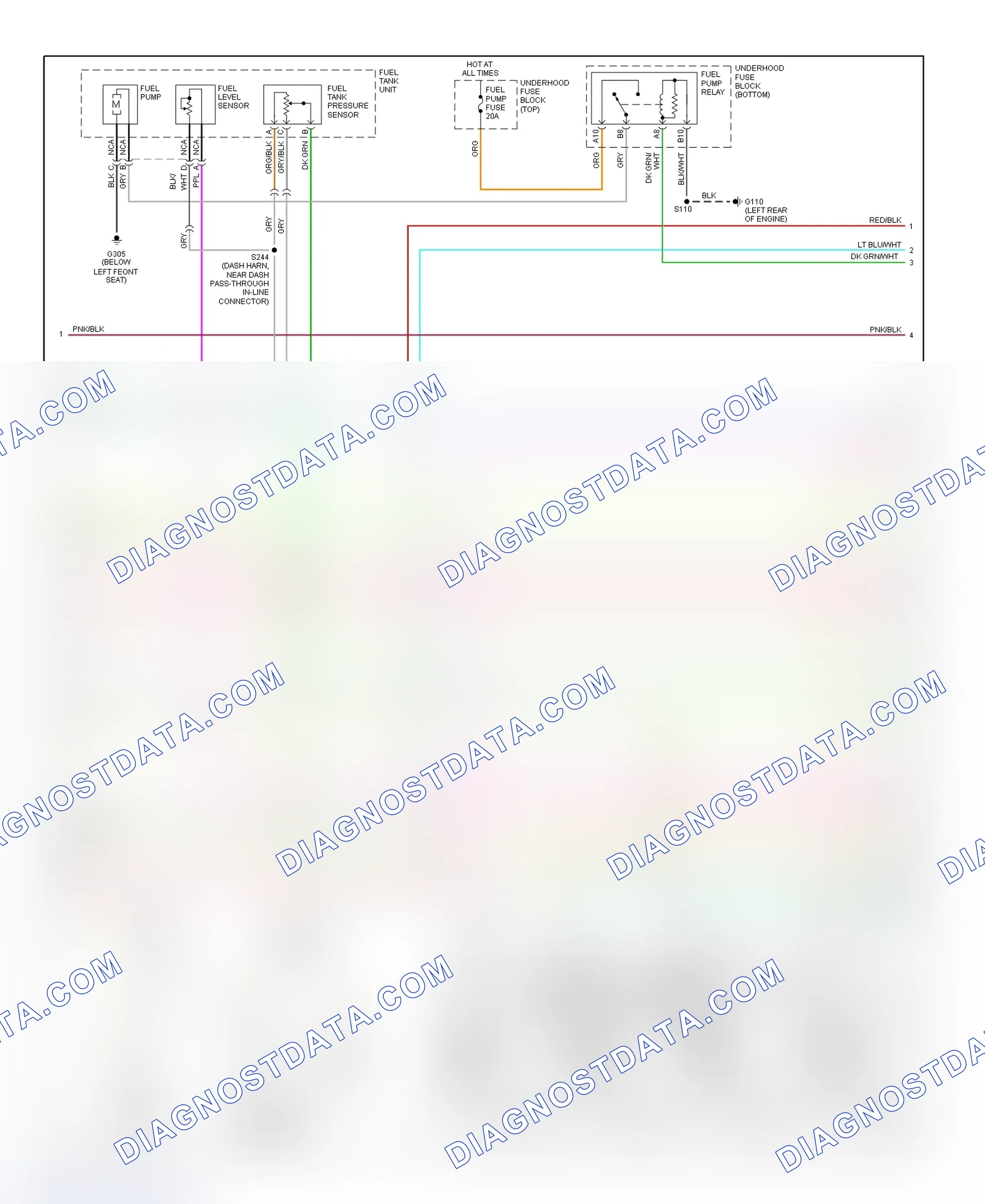 Scheme 100: PCM Wiring Diagram (Camaro & Firebird - 5.7L - 3 Of 4)