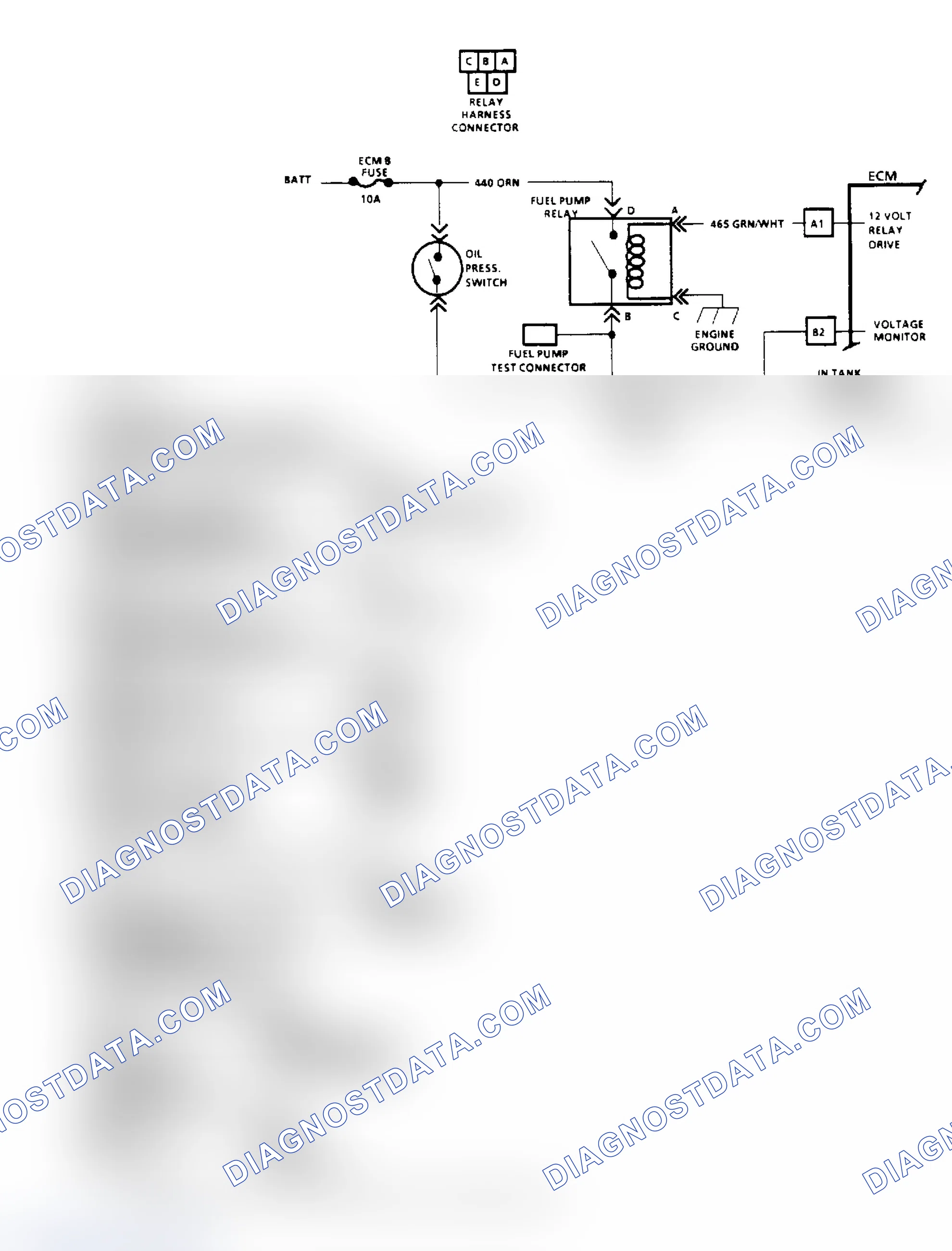 Scheme 37: Chart A5, Fuel Pump Relay Ckt Diagnosis ("M" & "S/T" Series)
