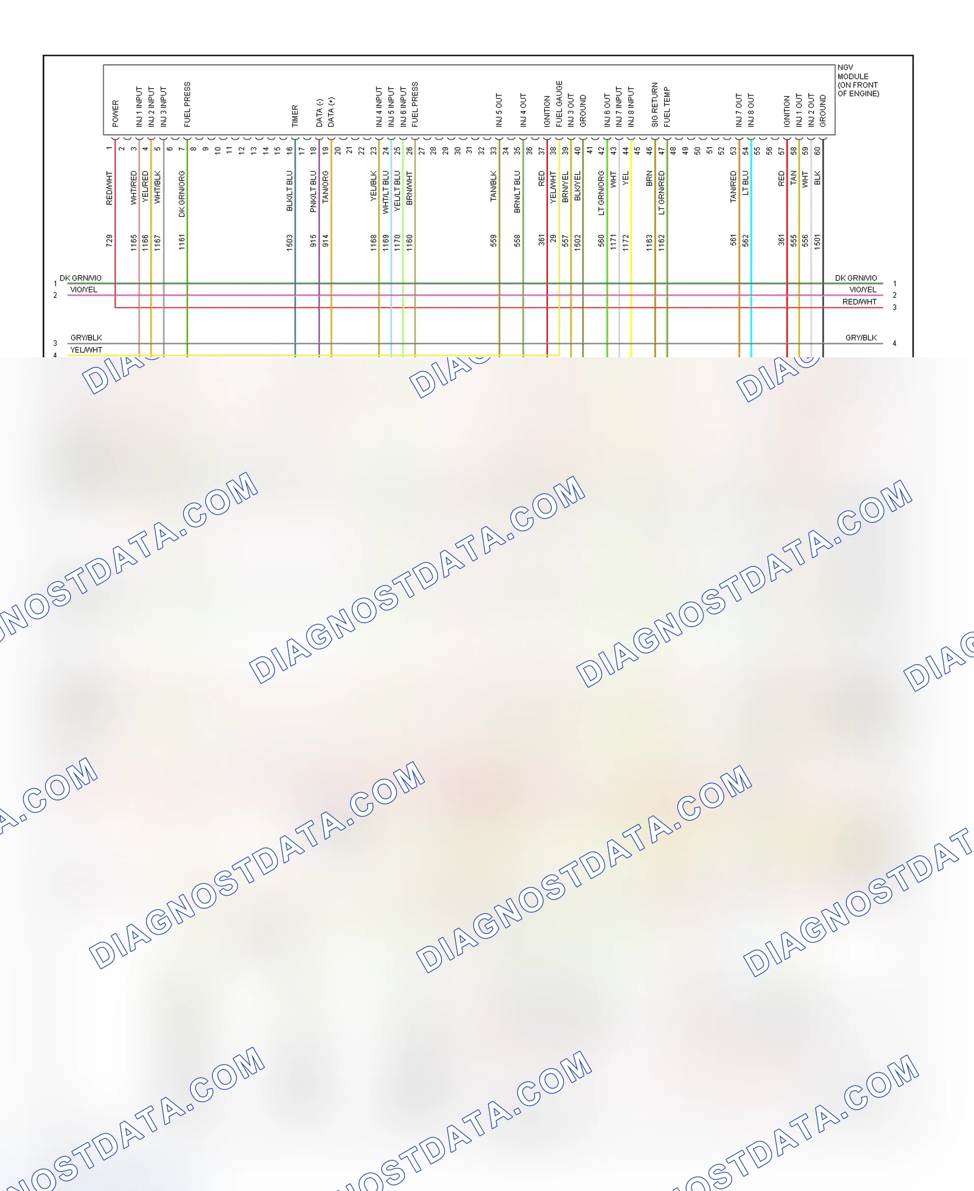 Scheme 144: PCM Wiring Diagram (Pickup - F150 - 5.4L CNG - 4 Of 5)