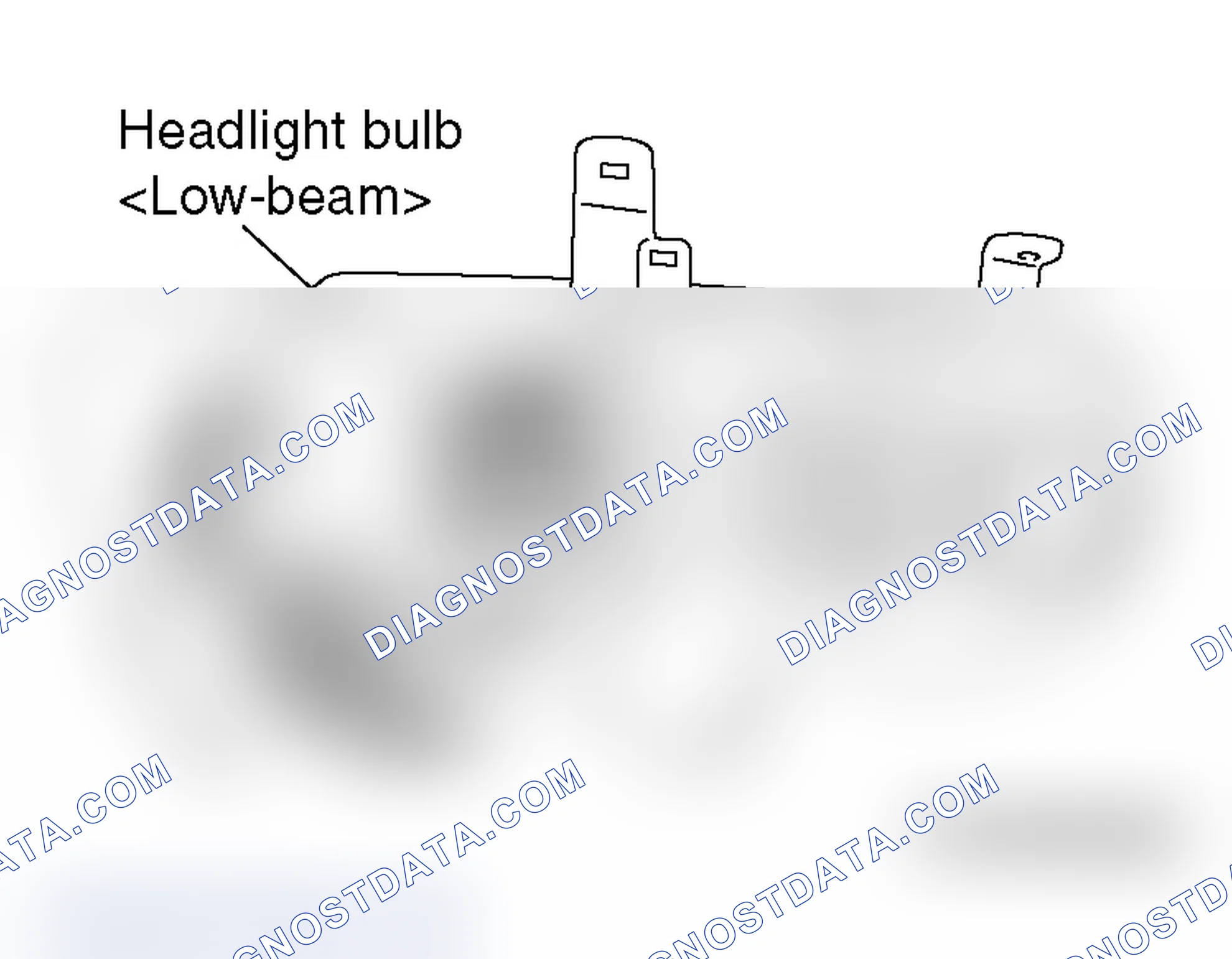 Scheme 319: HEADLIGHT BULB < LOW-BEAM, VEHICLES WITHOUT DISCHARGE HEADLIGHT >