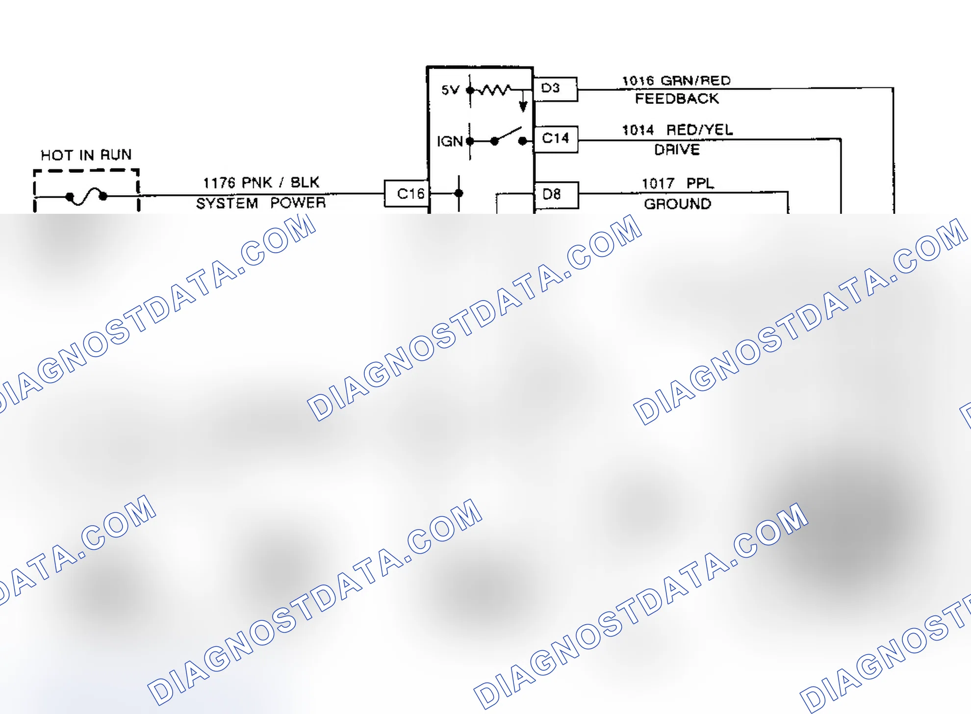 Scheme 44: Code 16, Schematic, Right Rear Actuator Over Current