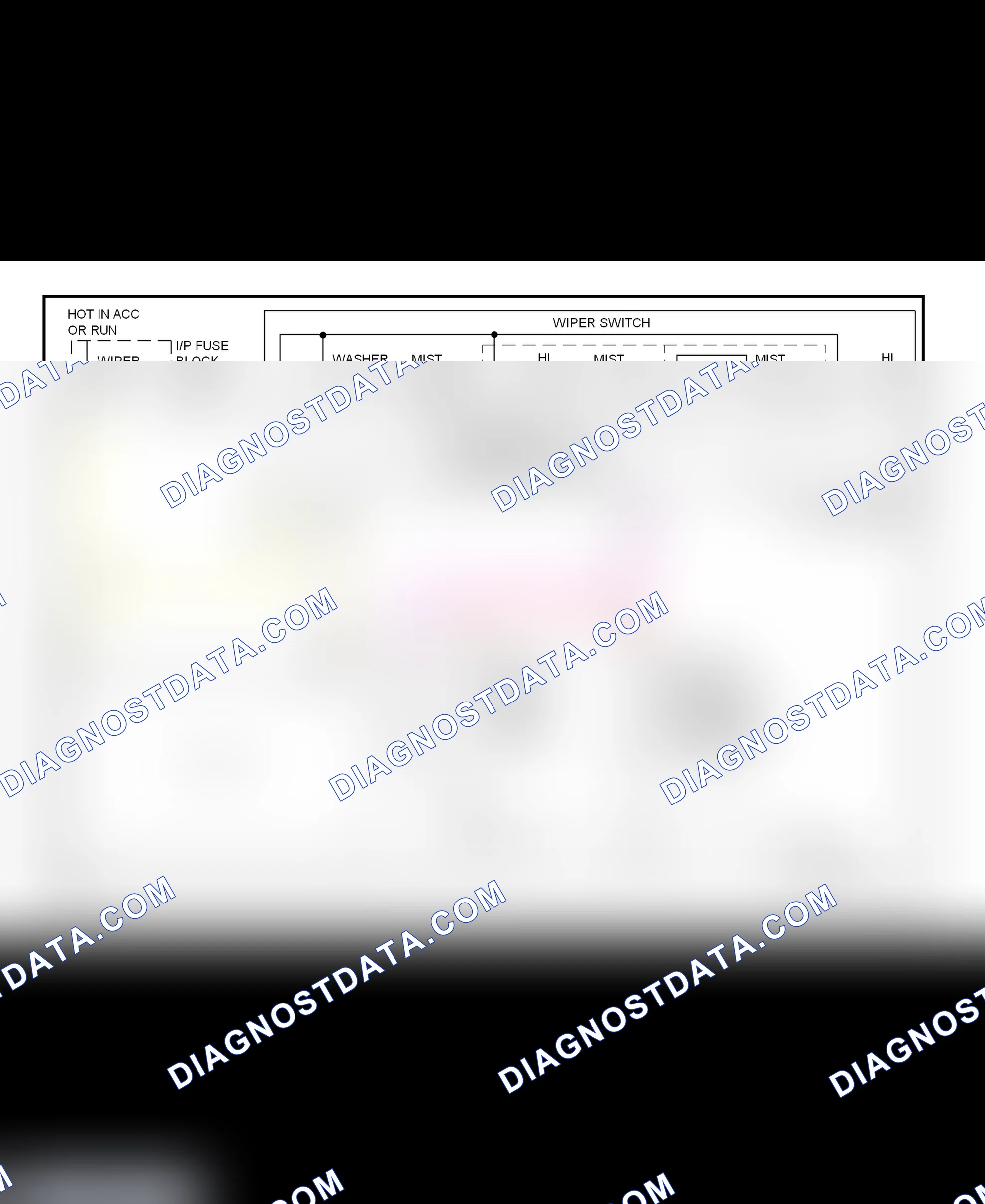 Scheme 3: Wiper/Washer System Wiring Diagram (Express & Savana)