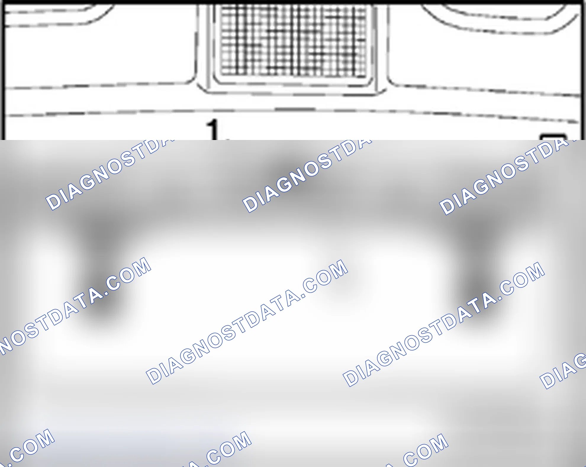 Scheme 274: High-mount brake lamp - Sedan, removing and installing