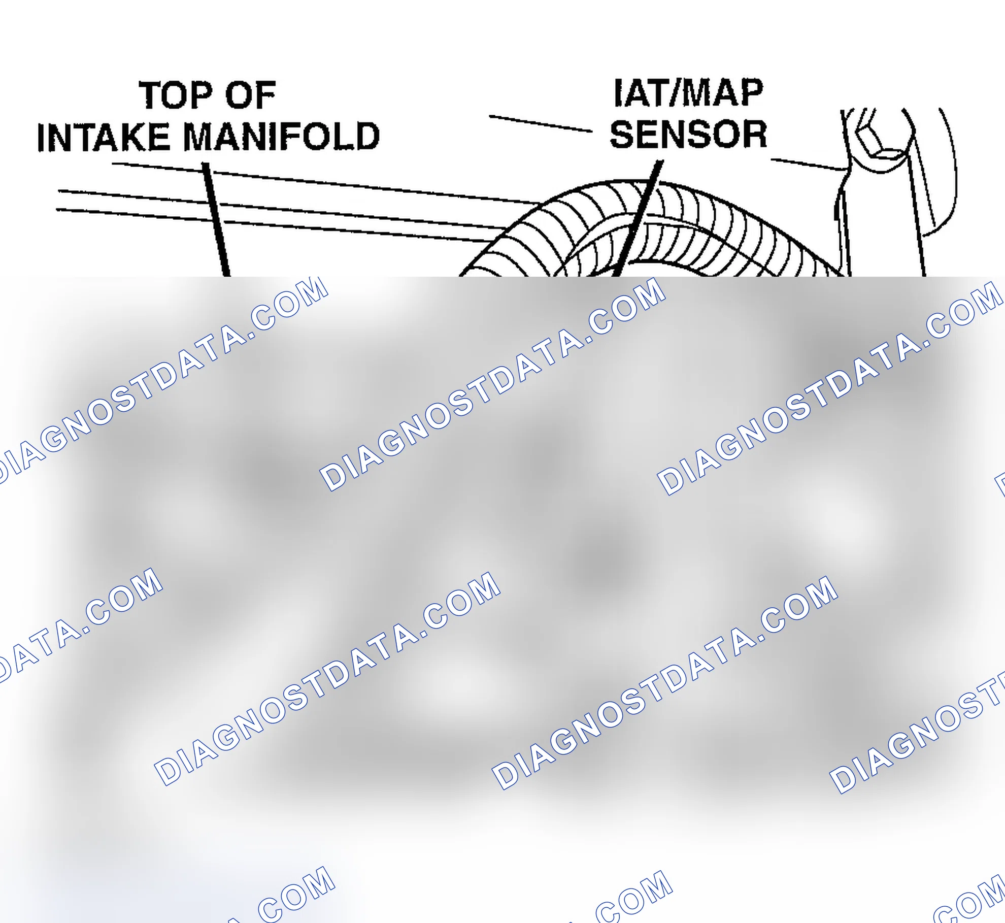 Scheme 740: IAT/MAP SENSOR LOCATION - DIESEL