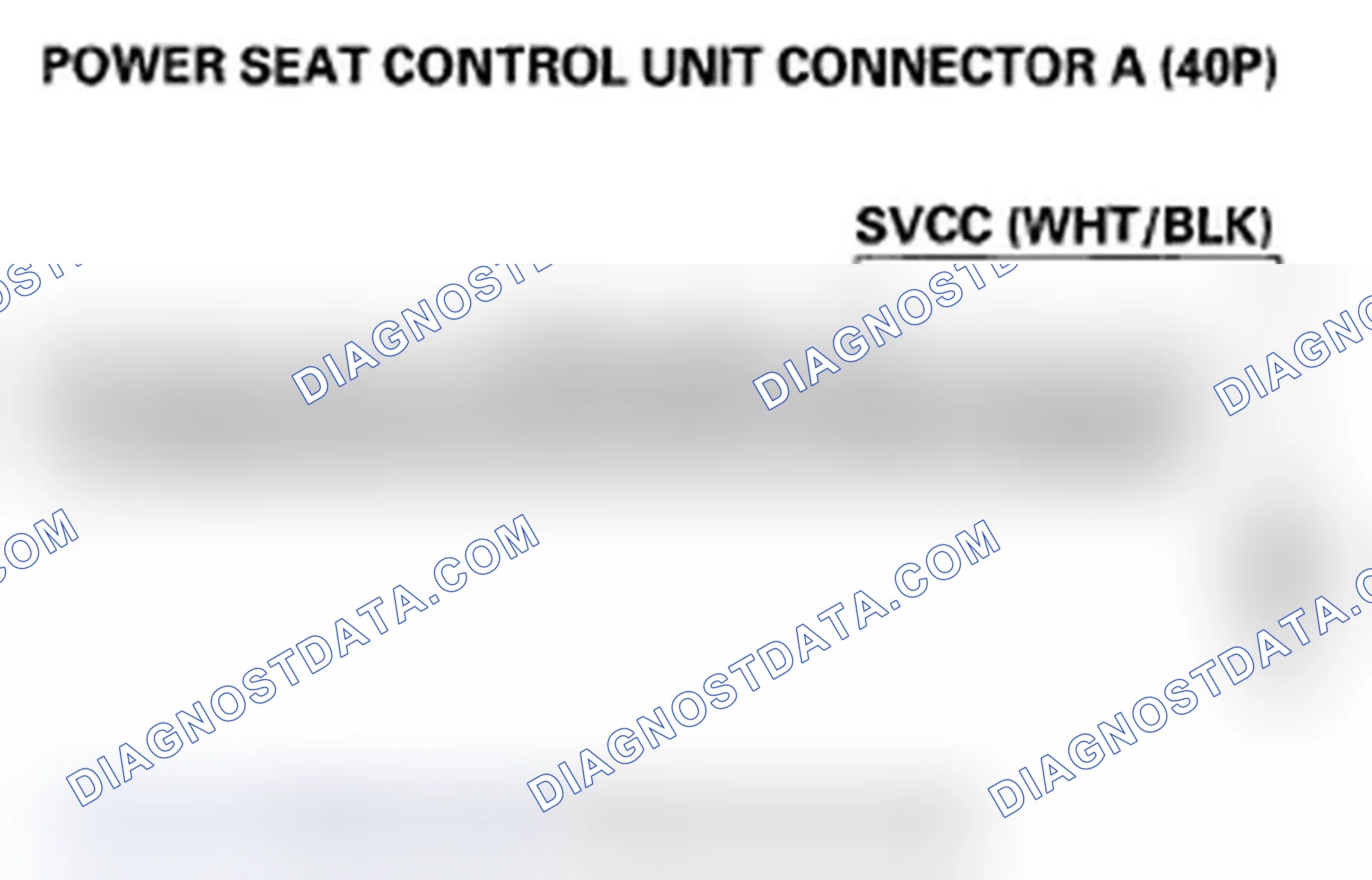 Scheme 40: DTC B1836: Power Seat Position Sensor Circuit Short