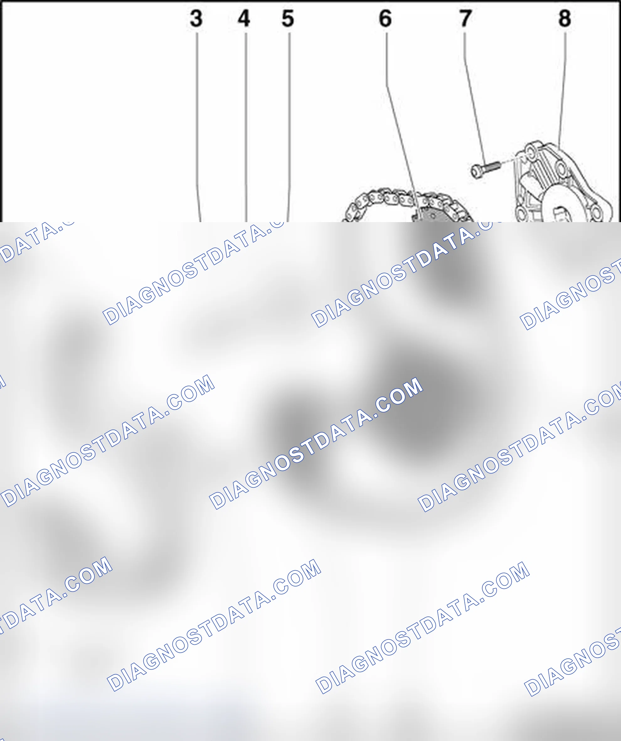 Scheme 341: Chain for power take-off, component overview