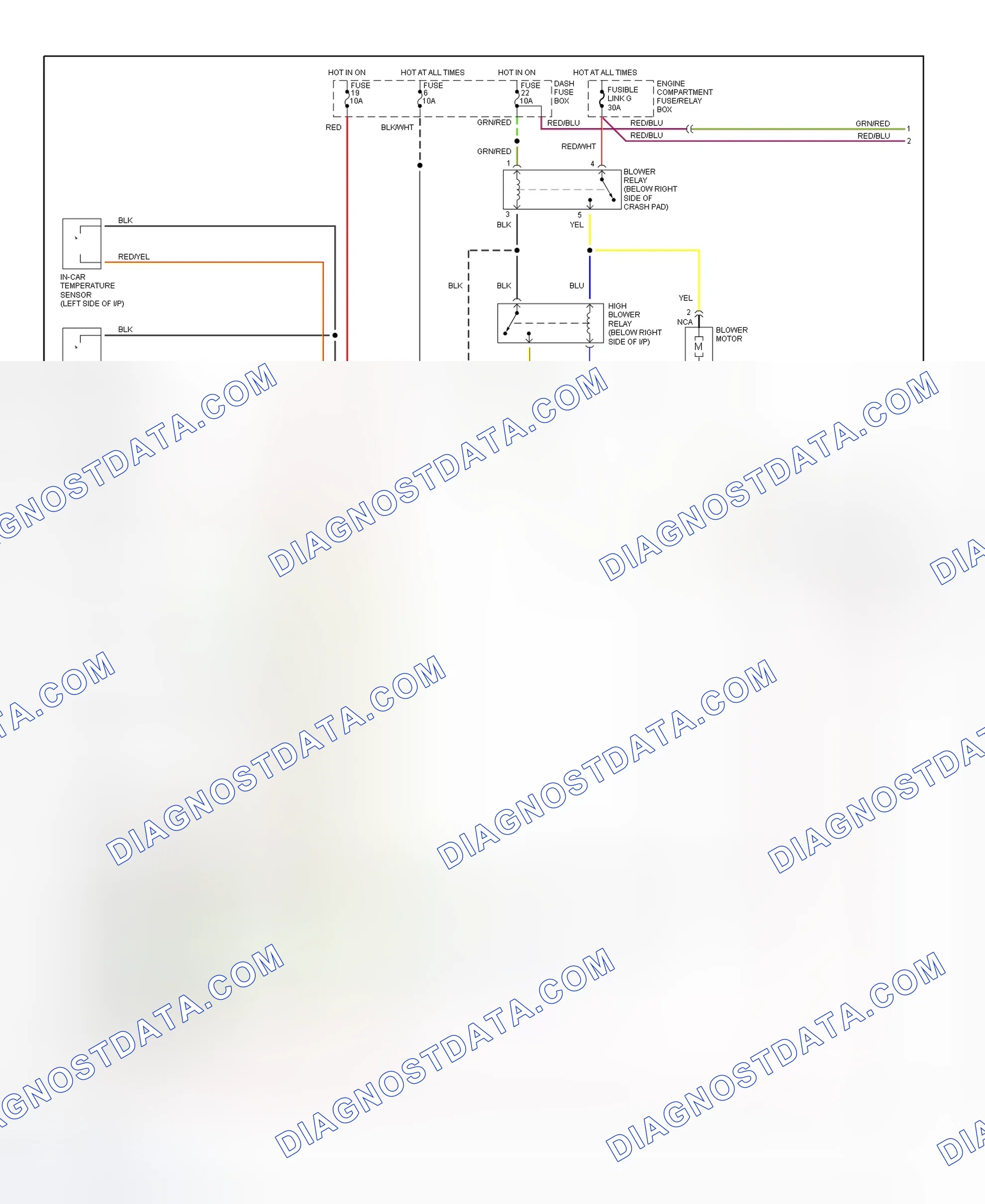 Scheme 2: Automatic A/C-Heater System Wiring Diagram (1 Of 2)