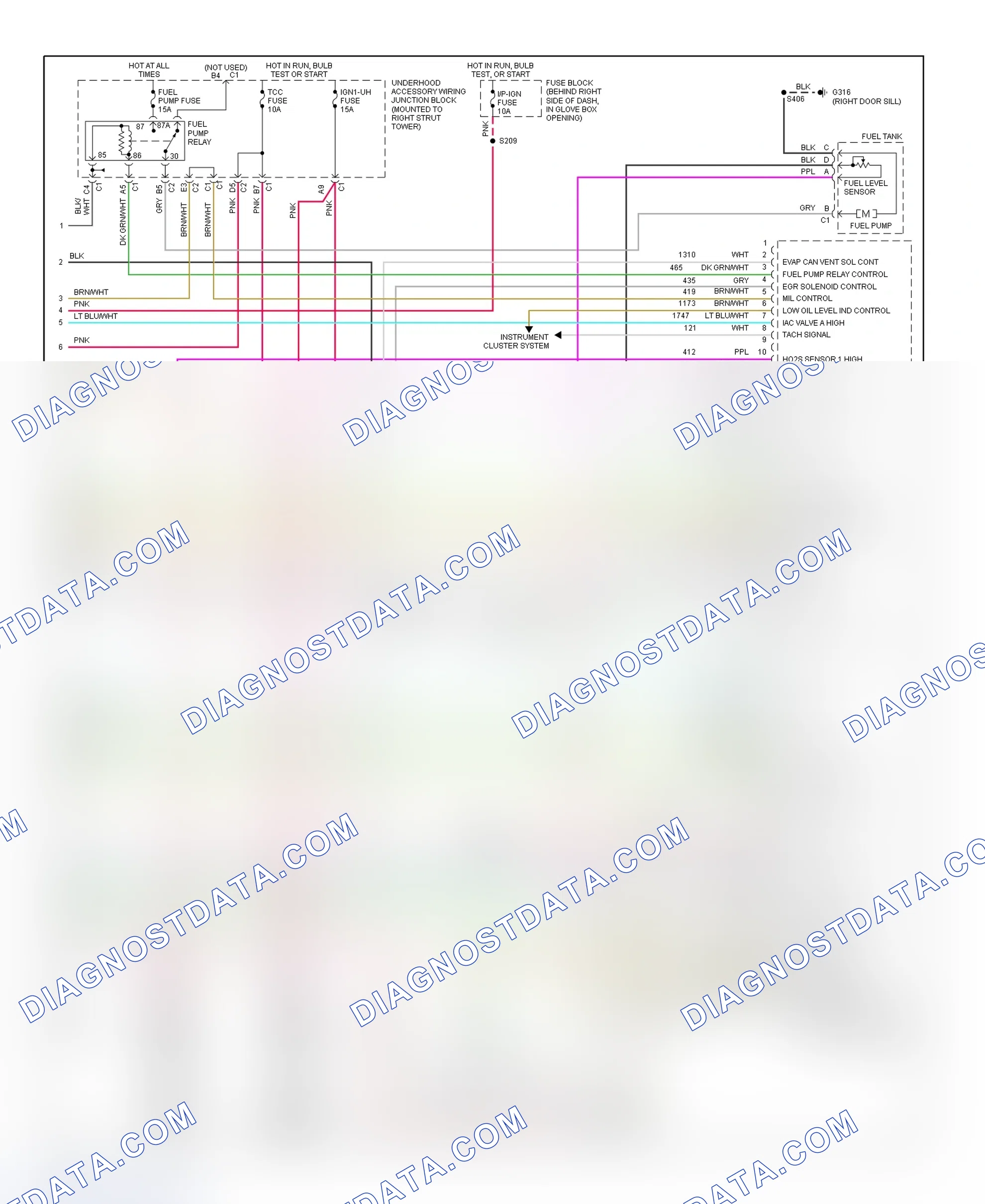Scheme 113: PCM Wiring Diagram (Grand Prix - 3.1L - 4 Of 4)