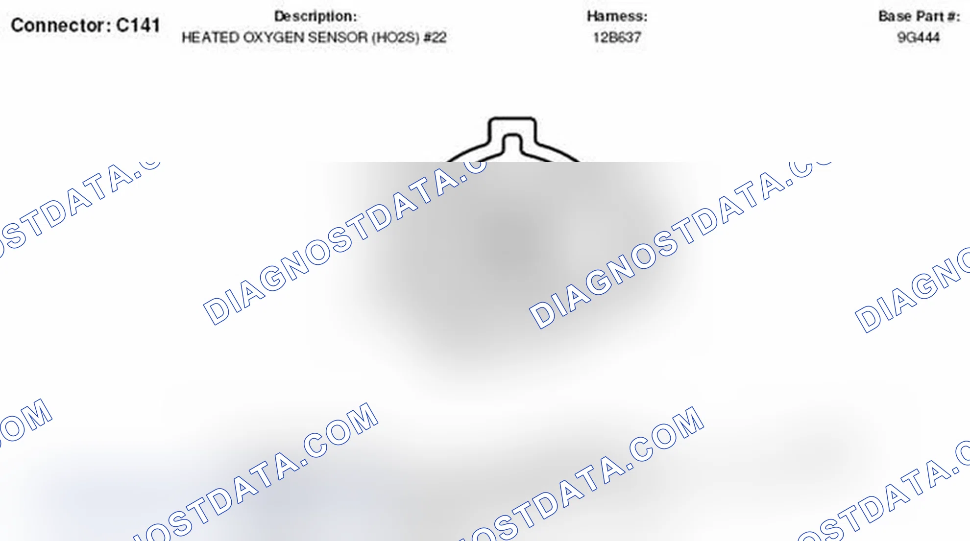 Scheme 35: Heated Oxygen Sensor 22 Connector End View (C141)