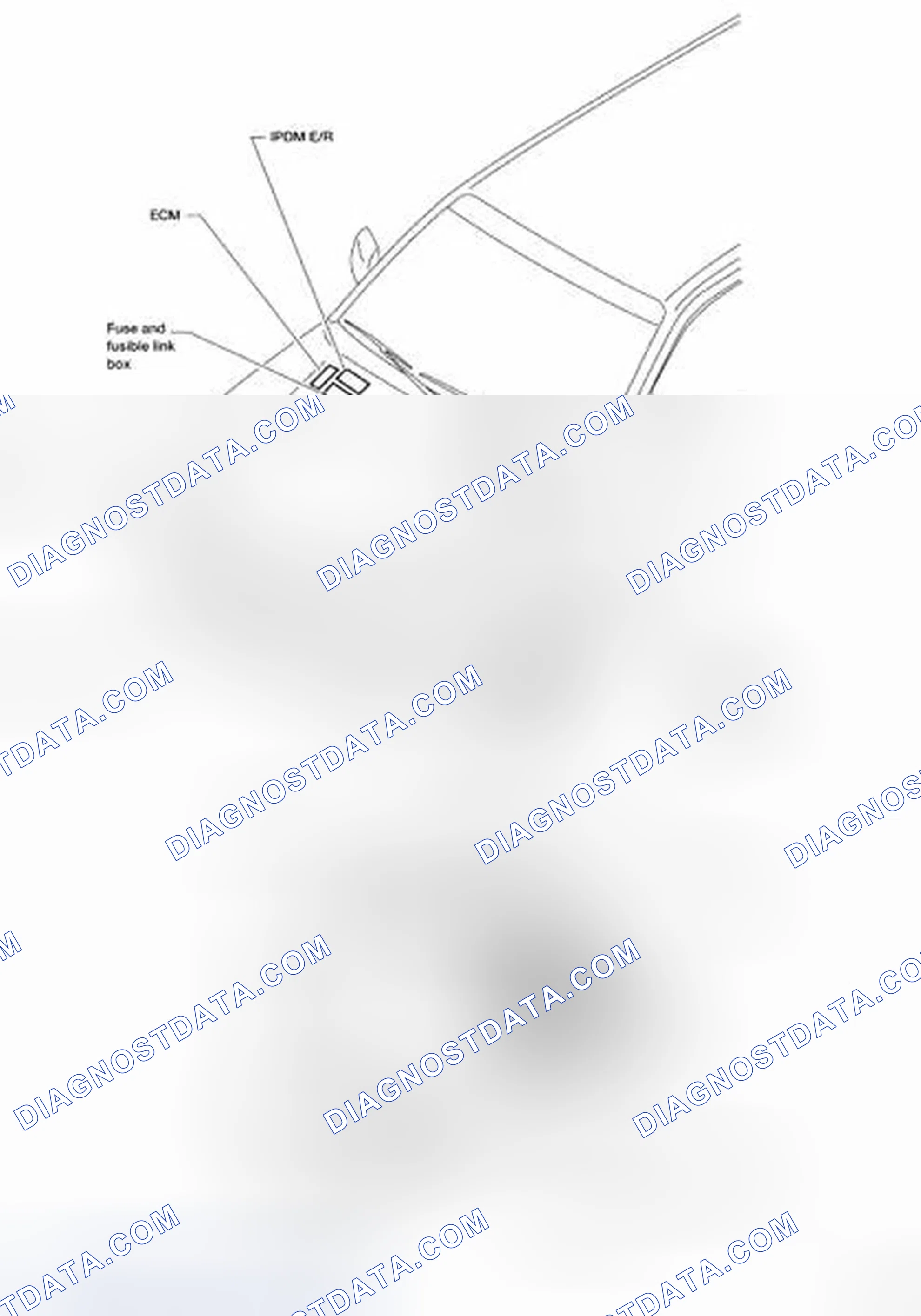 Scheme 33: Identifying Engine Compartment Electrical Units Location