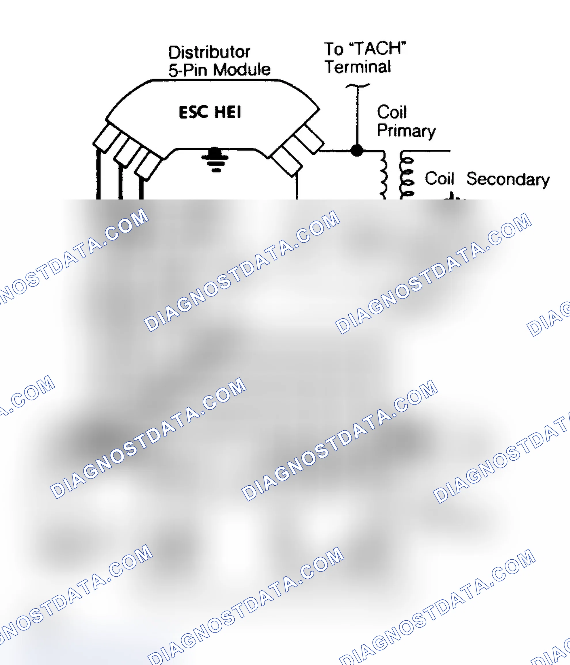 Scheme 9: Wiring Diagram for HEI Sys. w/Electronic Spark Control (ESC)