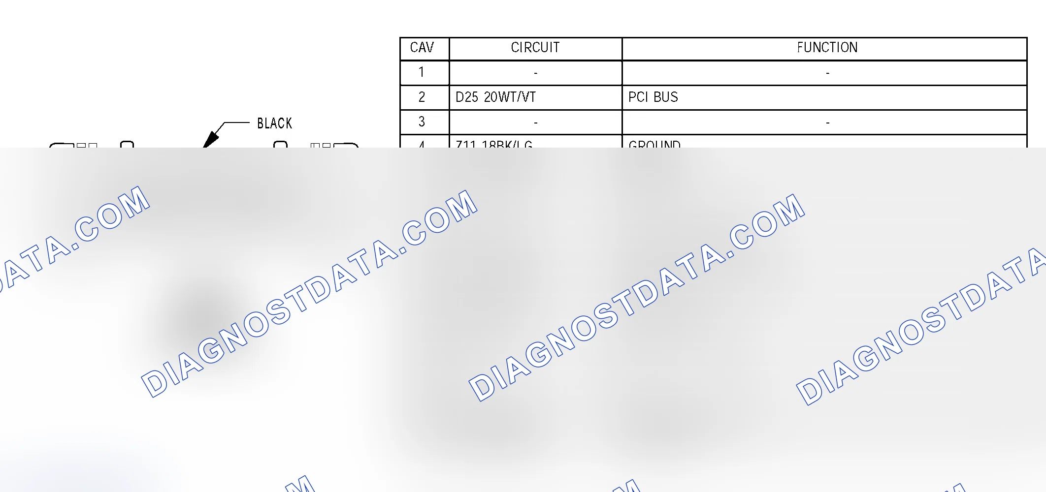 Scheme 355: DATA LINK CONNECTOR - BLACK 16 WAY