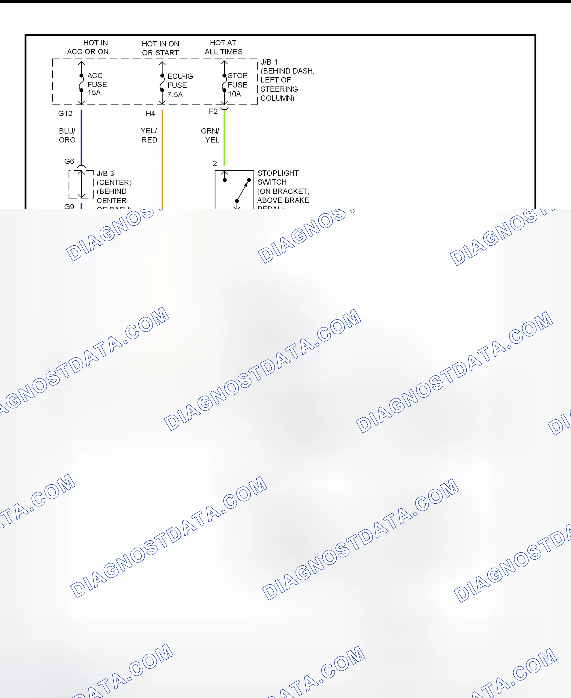 Scheme 327: Shift Interlock System Wiring Diagram (2002 - Toyota Tacoma)