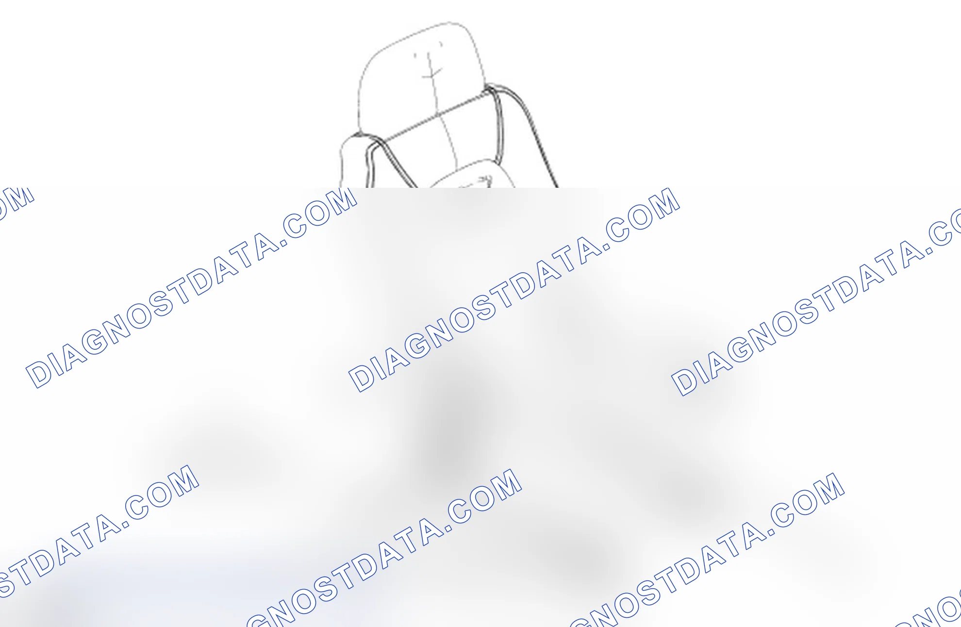 Scheme 5: Safety Belt Buckle - Second Row, LH, 60/40, Bench