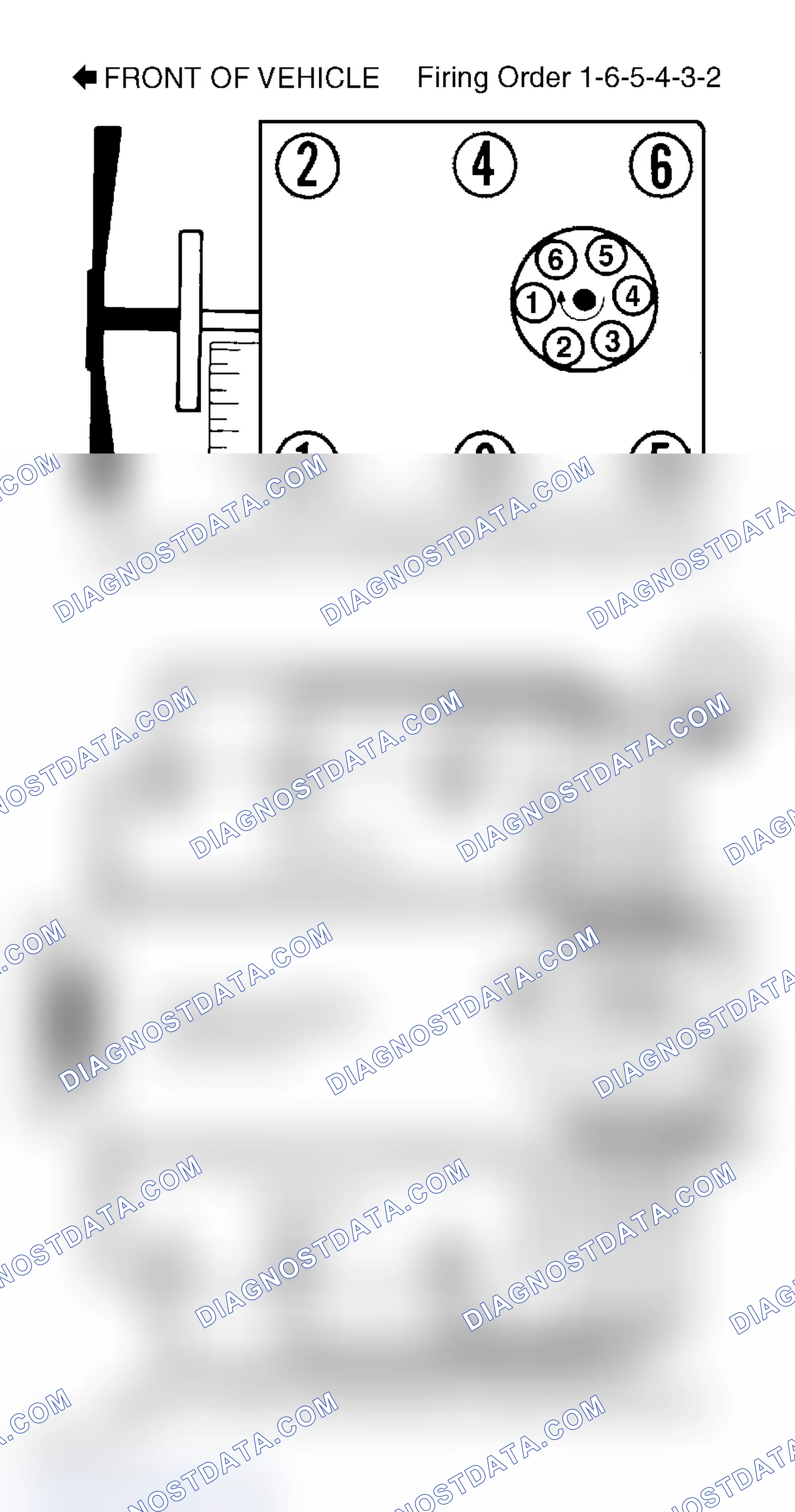 Scheme 1: Firing Order & Timing Marks (4.3L)
