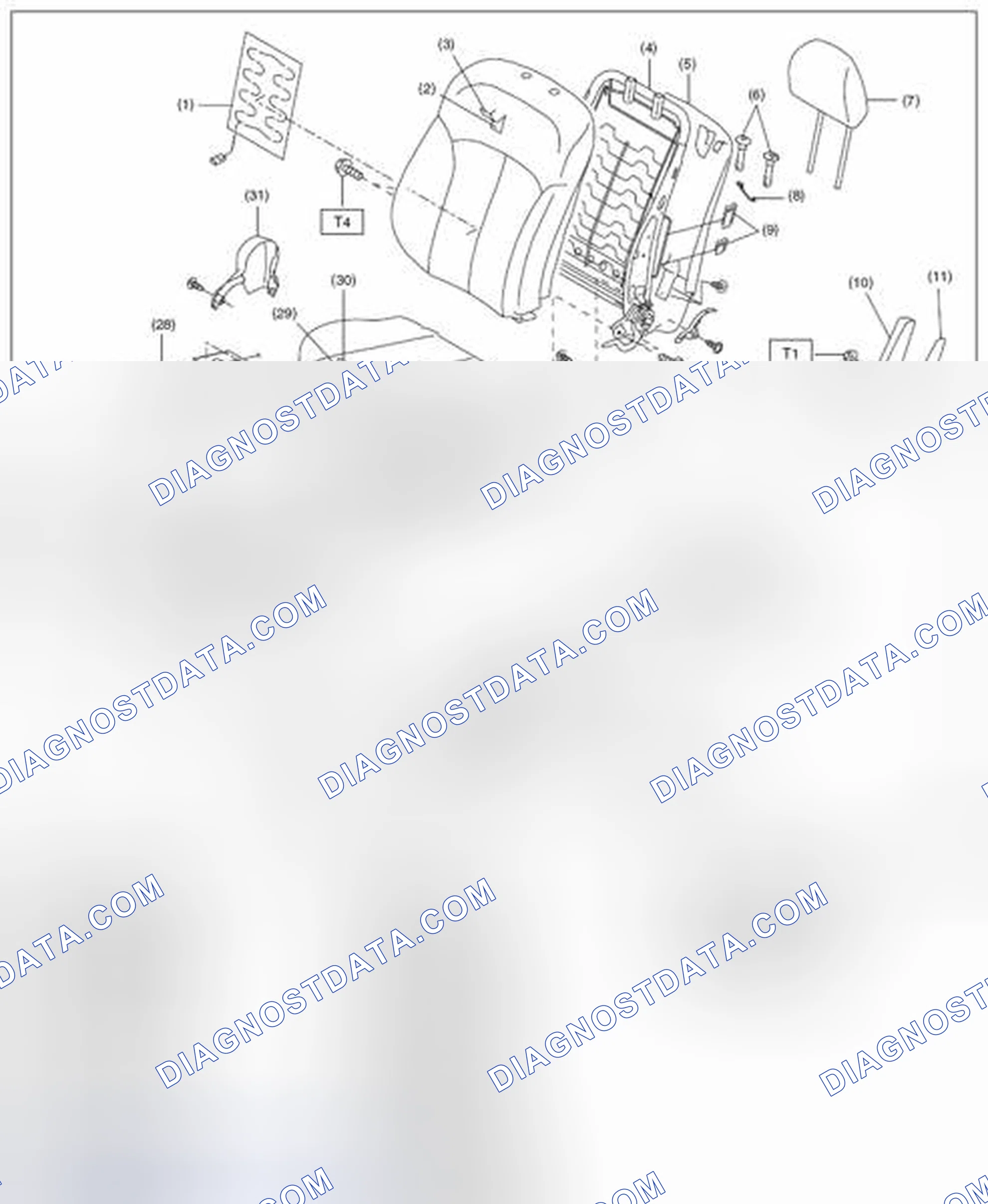 Scheme 16: FRONT SEAT