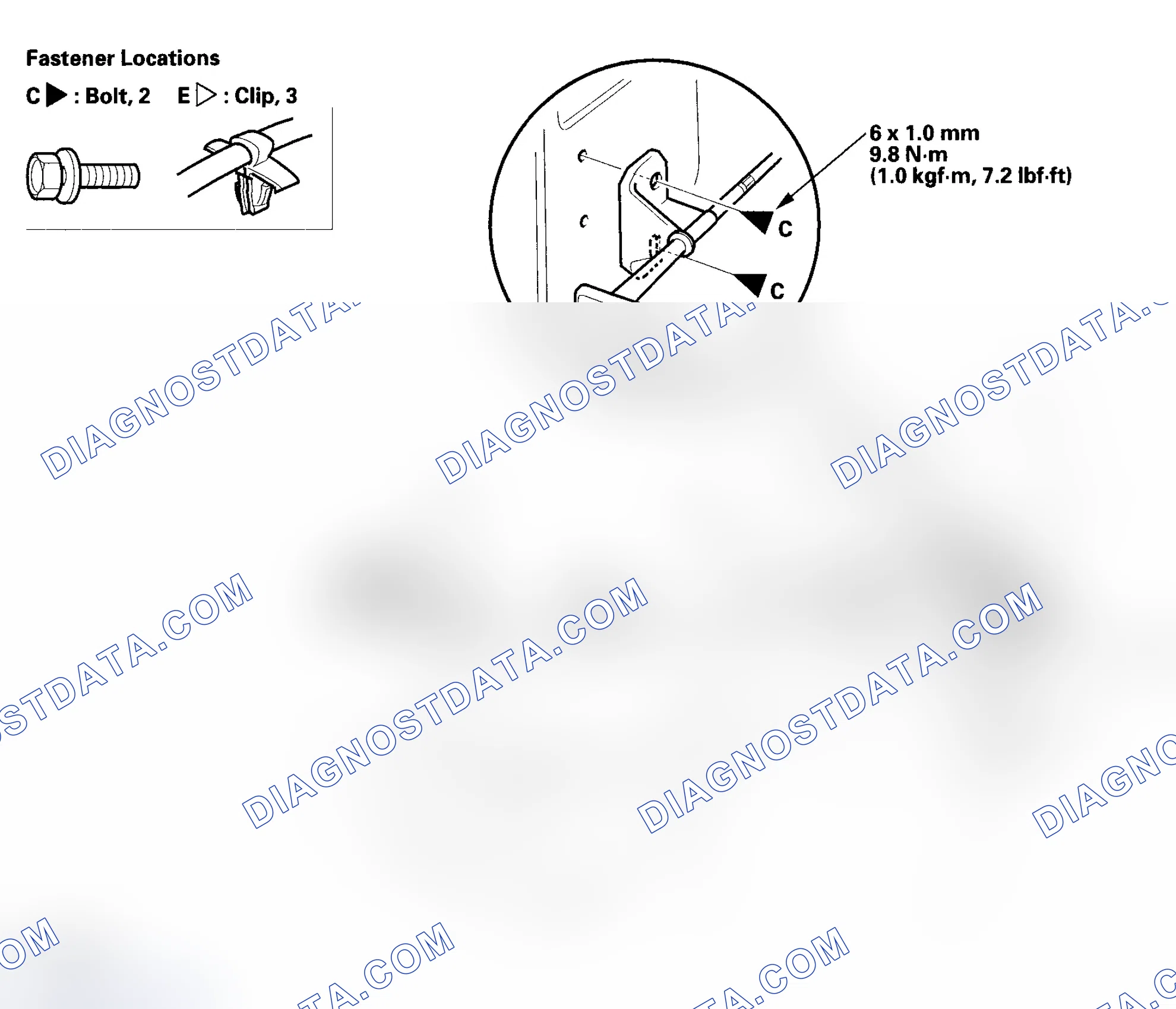 Scheme 2: Hood Opener Cable Replacement