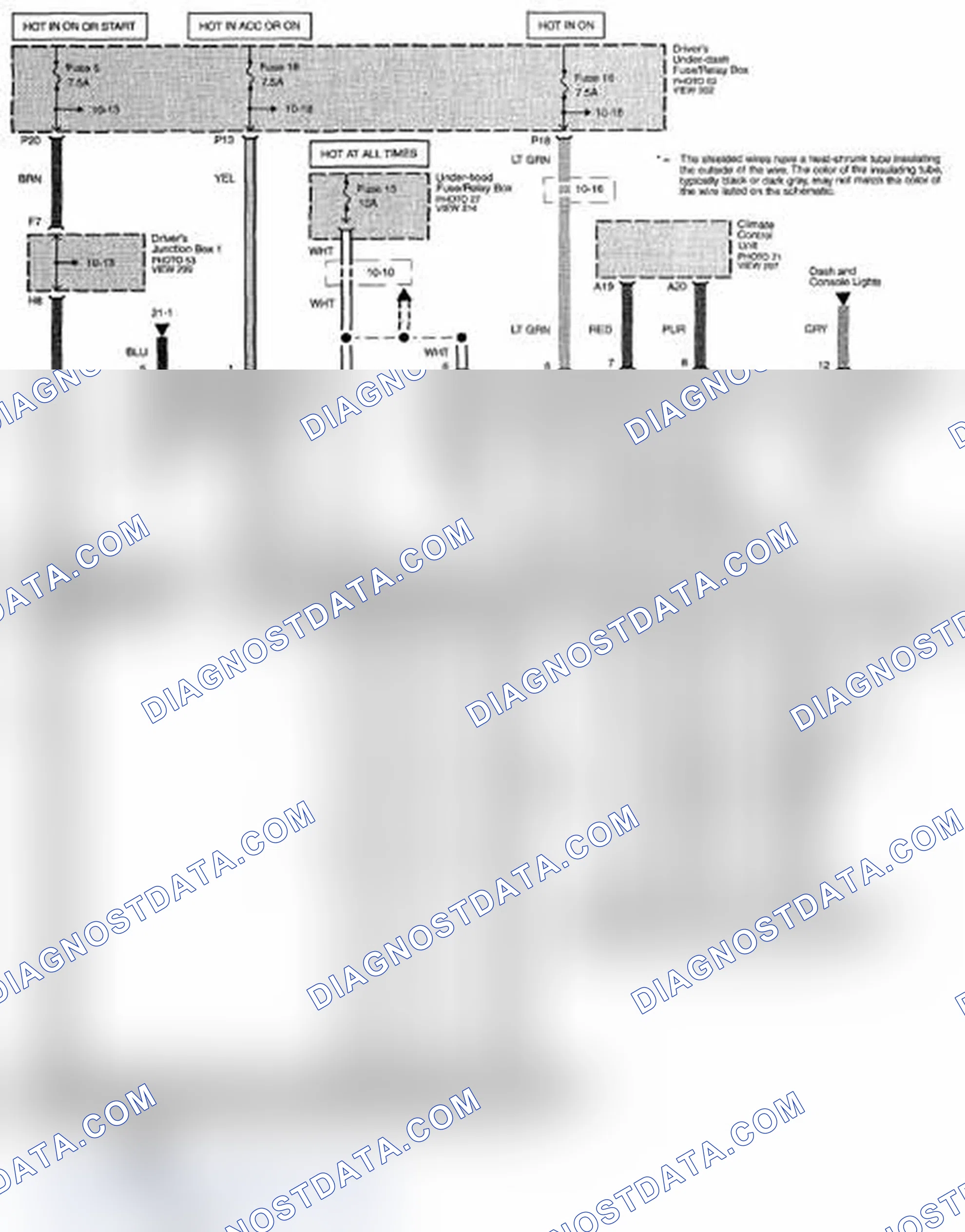 Scheme 293: Audio System Circuit Diagram - Without Navigation (Page 150)