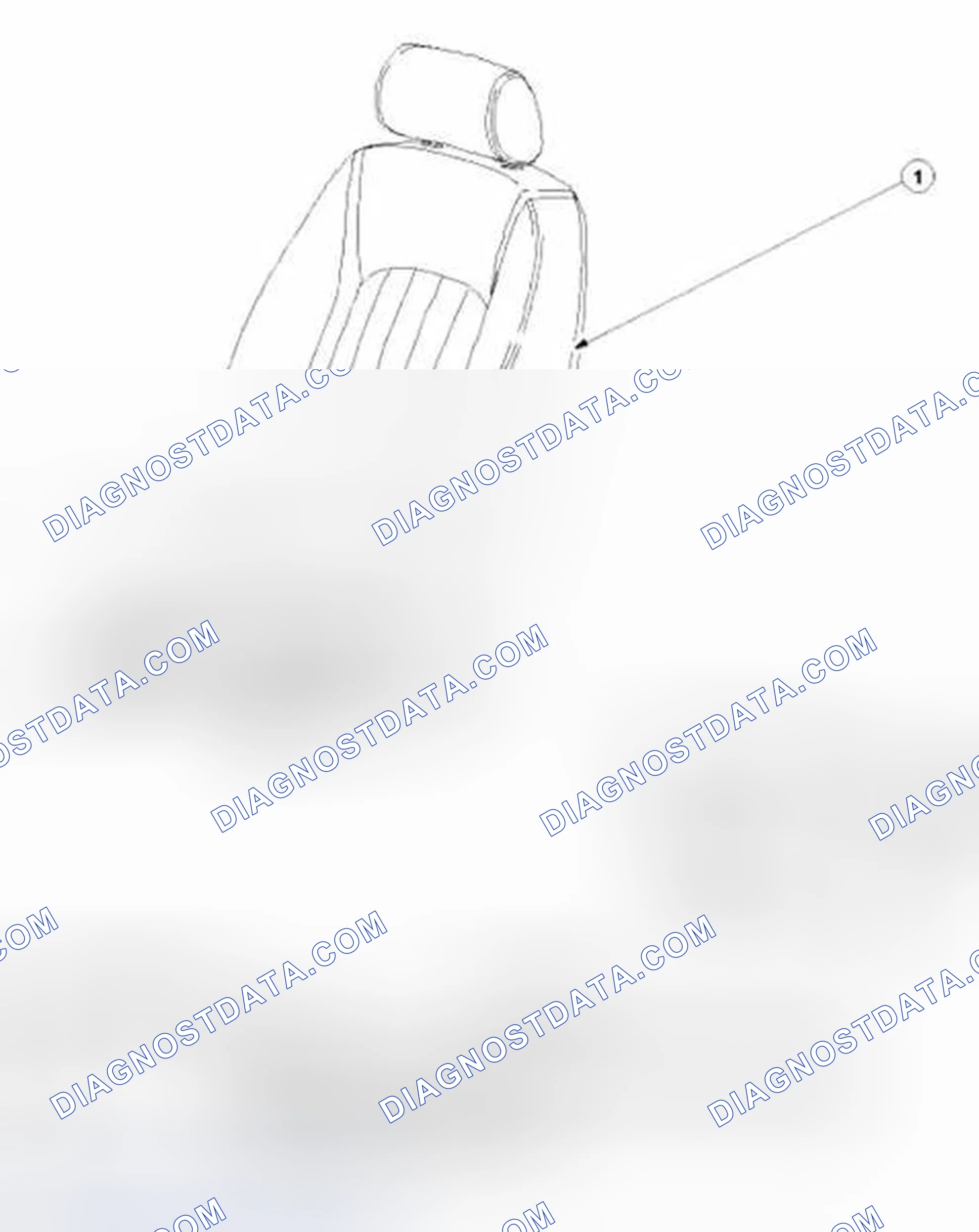 Scheme 1: Front Seat - High Specification, Vehicles without Seat Position Memory