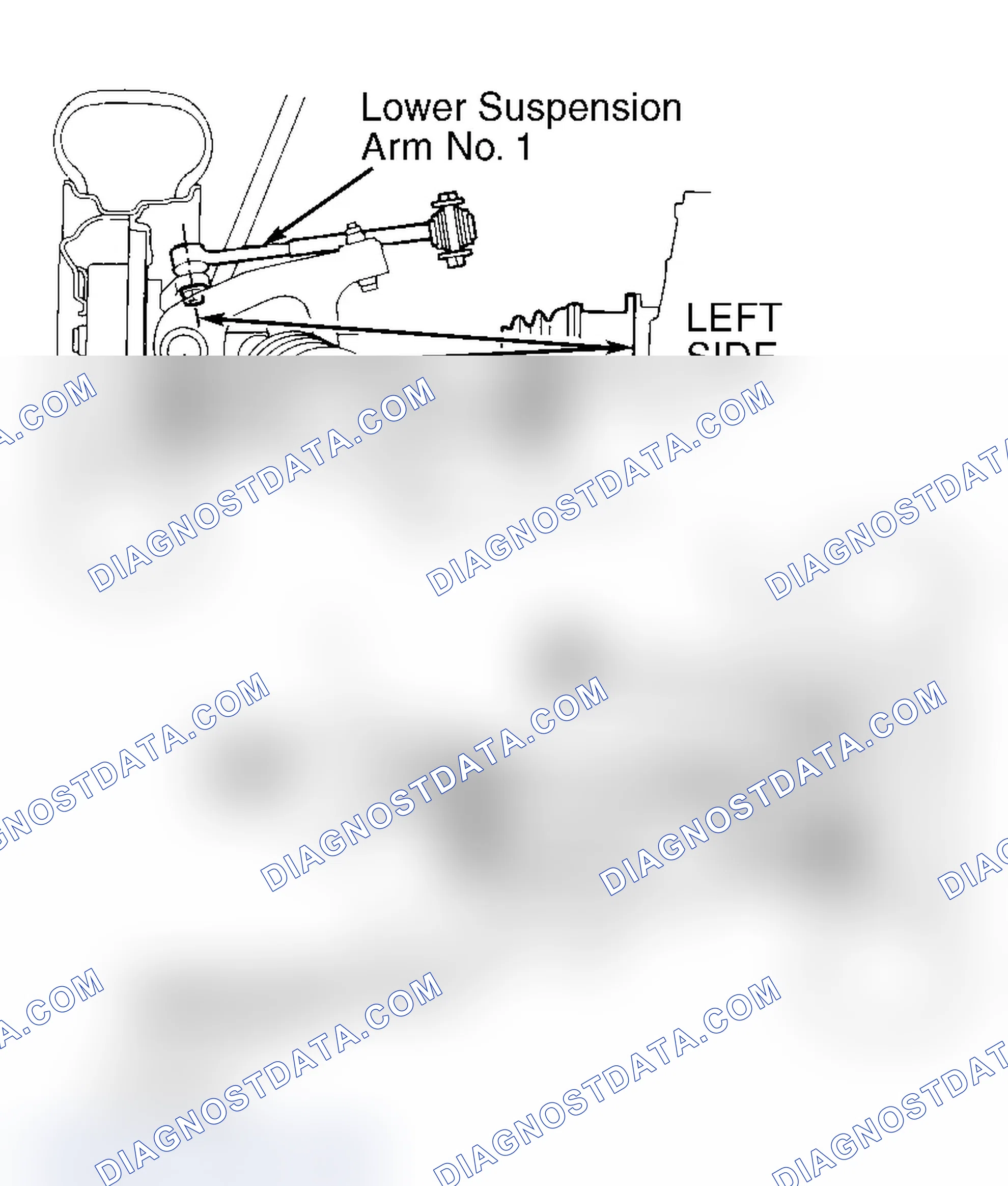Scheme 4: Checking Rear Suspension Arm Length (LS400) Courtesy of Toyota Motor Sales, U.S.A., Inc.