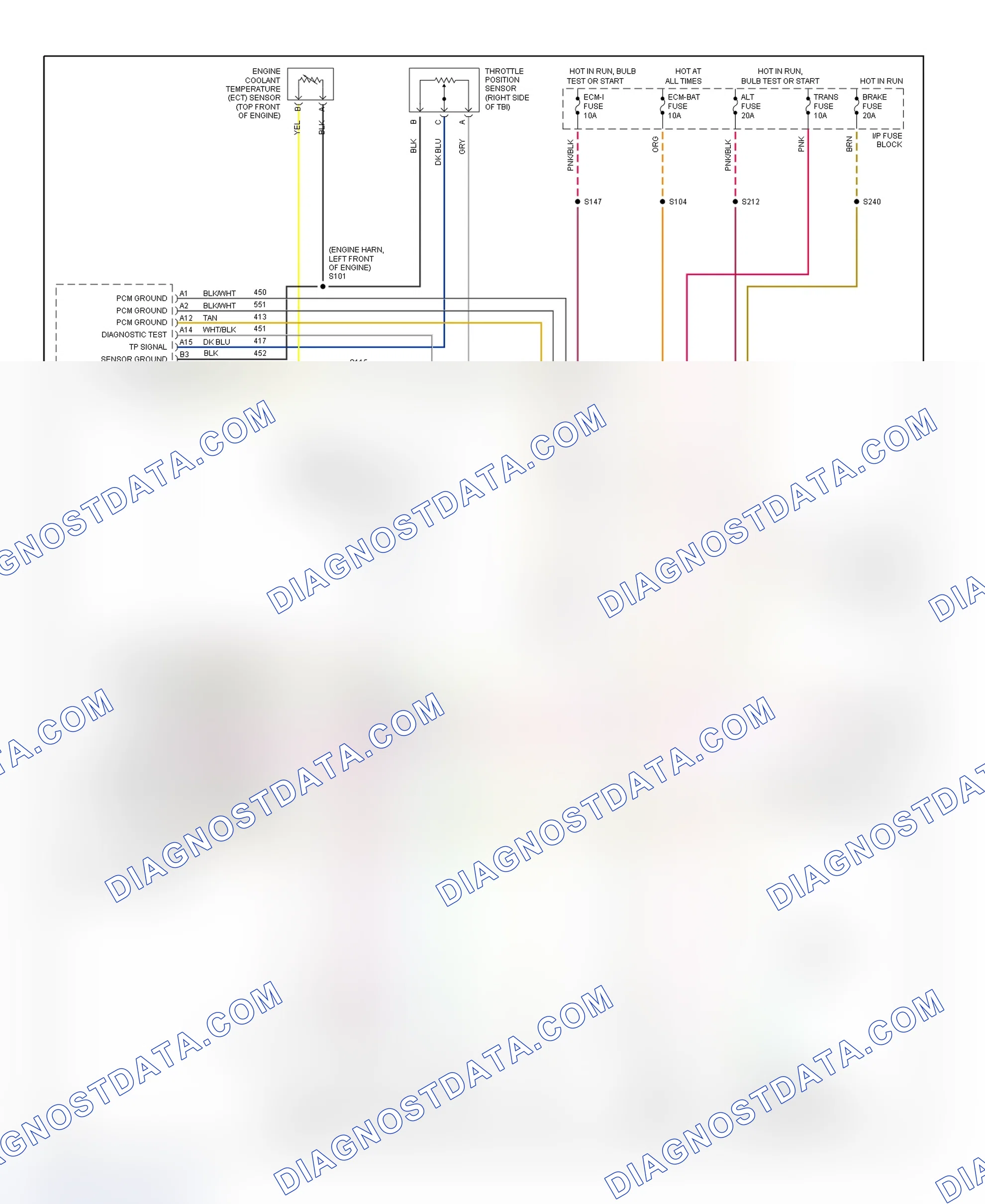 Scheme 170: Wiring Diagram ("P" Series - 4.3L)