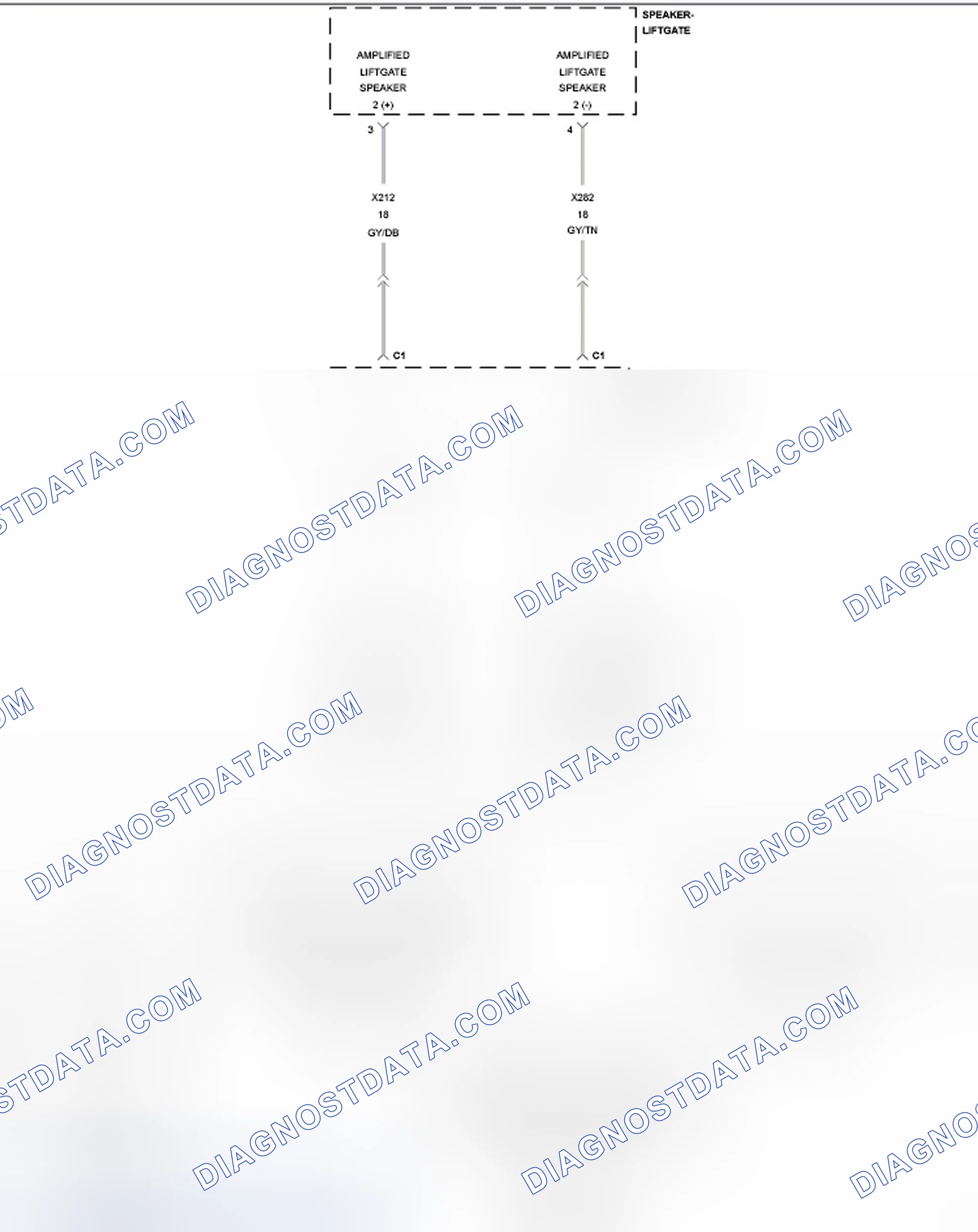 Scheme 37: B1484-CHANNEL 8 AUDIO SPEAKER OUTPUT CIRCUIT LOW