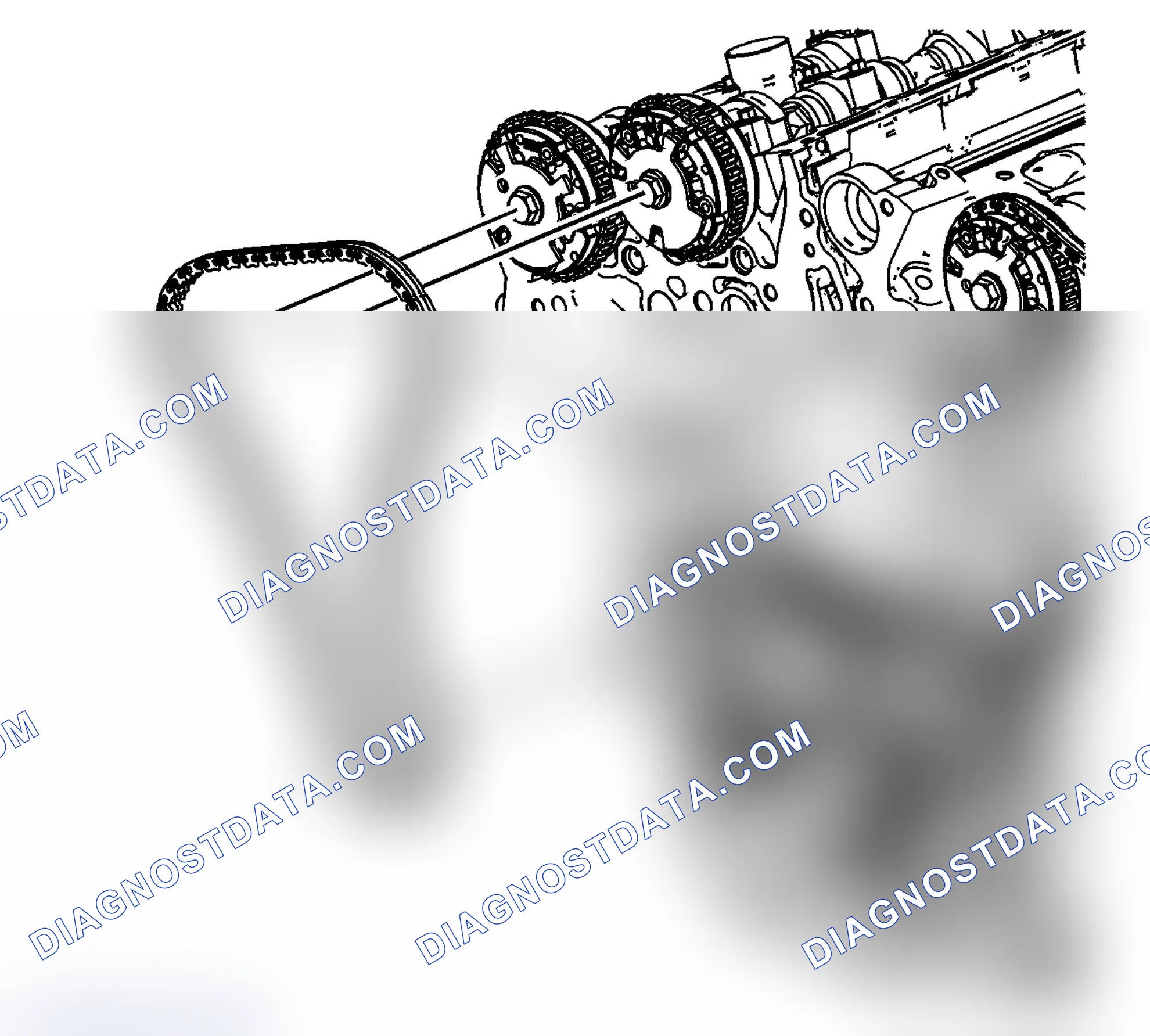 Scheme 101: Secondary Camshaft Intermediate Drive Chain Removal - Right Side