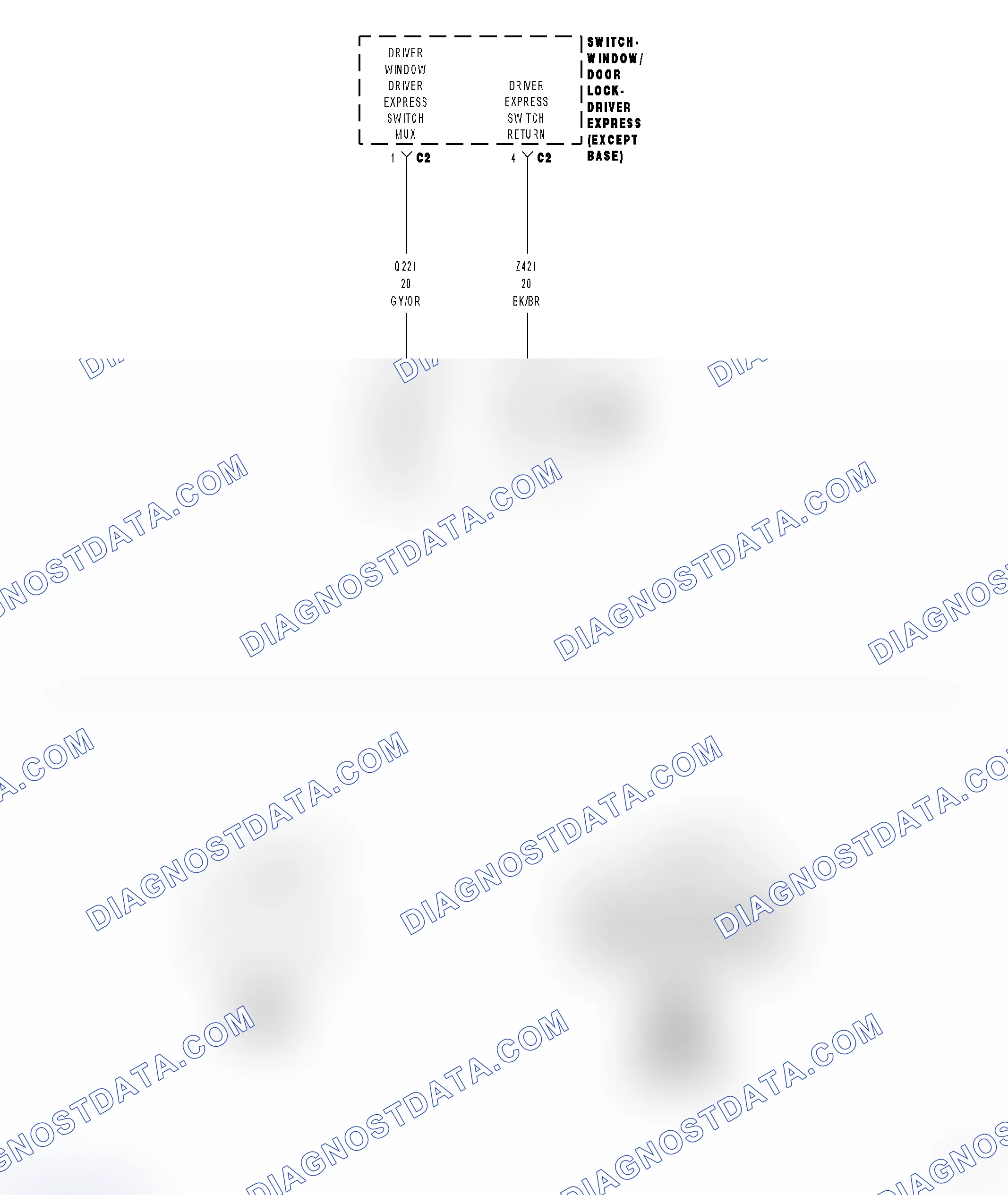 Scheme 1: B1852 - DRIVER WINDOW SWITCH CIRCUIT STUCK - DDM