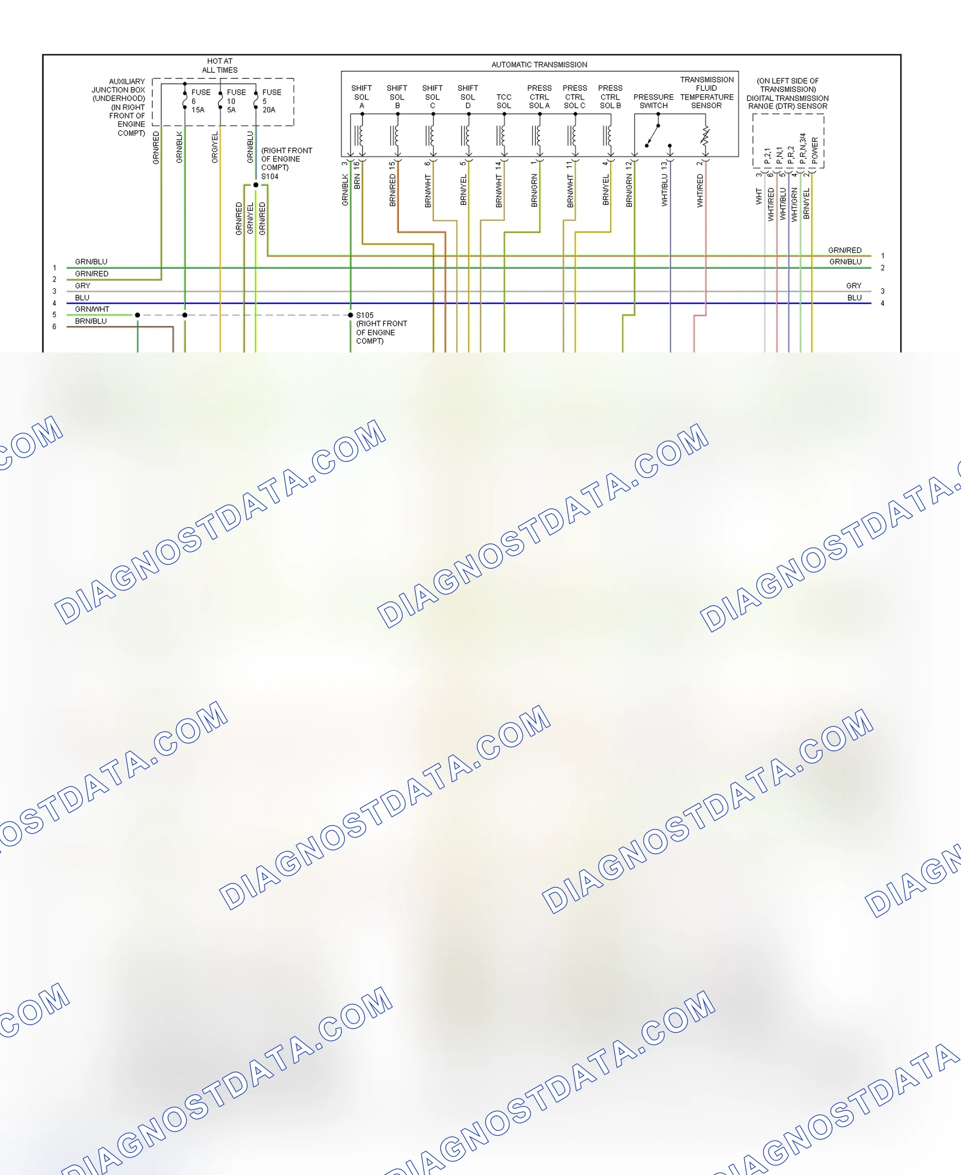 Scheme 115: PCM Wiring Diagram (LS - 3.9L - 2 Of 4)
