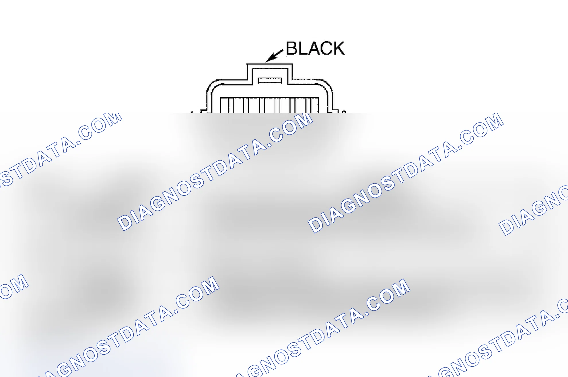 Scheme 816: TRANSMISSION RANGE SENSOR CONNECTOR END VIEW