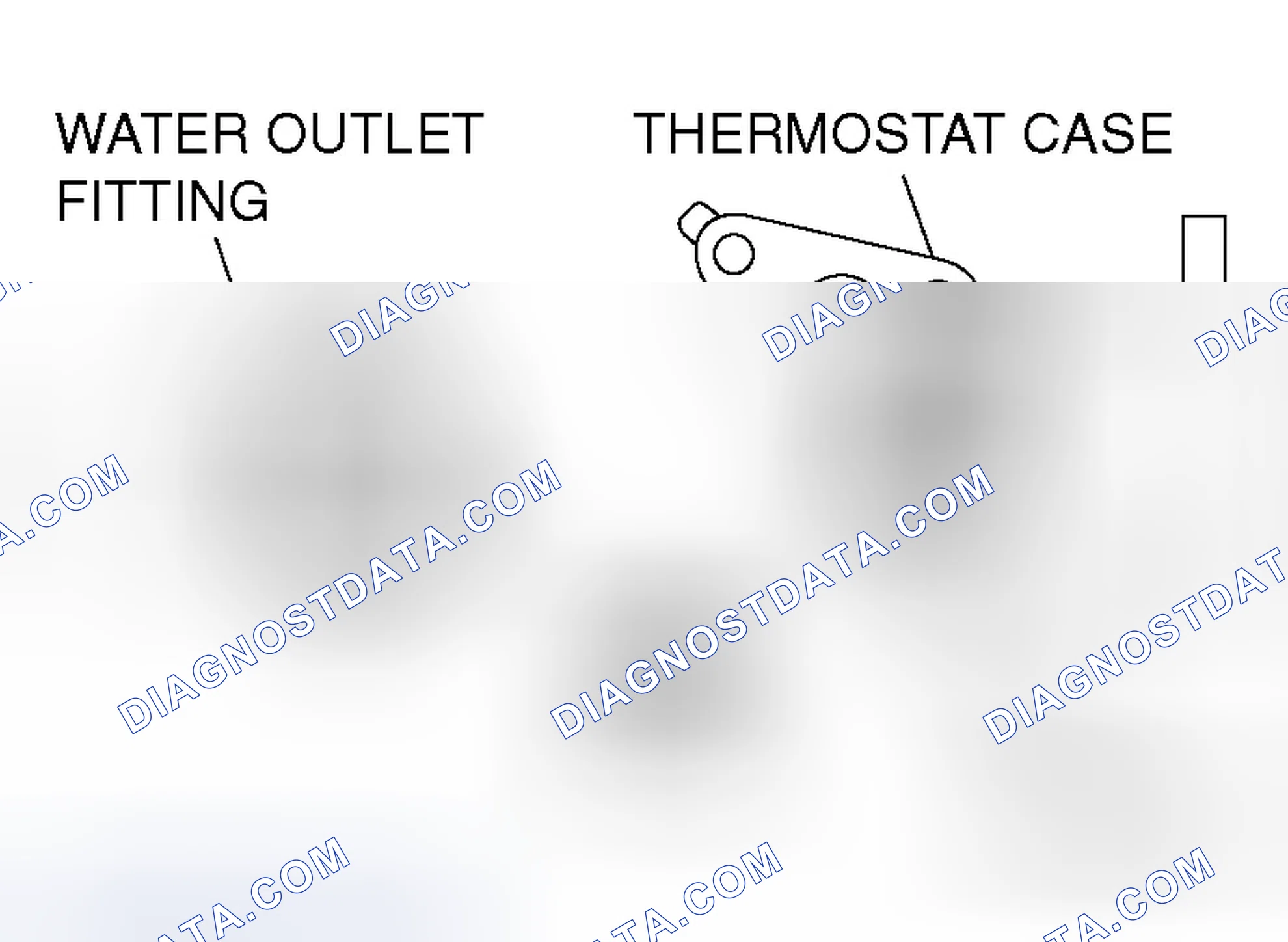 Scheme 25: >> B << THERMOSTAT CASE/WATER OUTLET FITTING INSTALLATION