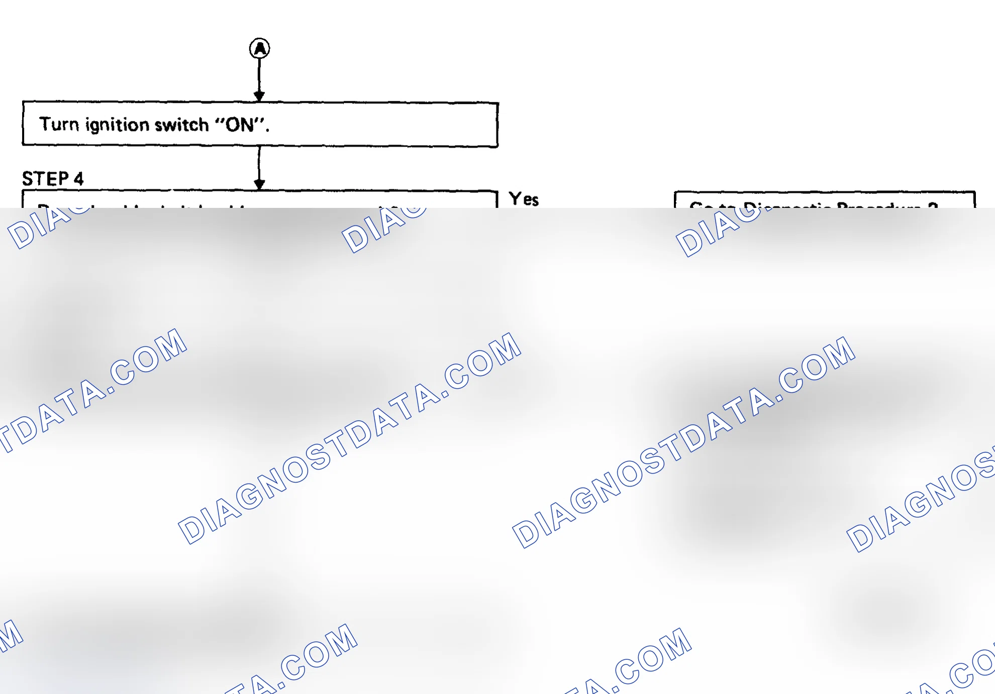 Scheme 8: Diagnostic Procedure 1 (Preliminary Check - 2 of 2)