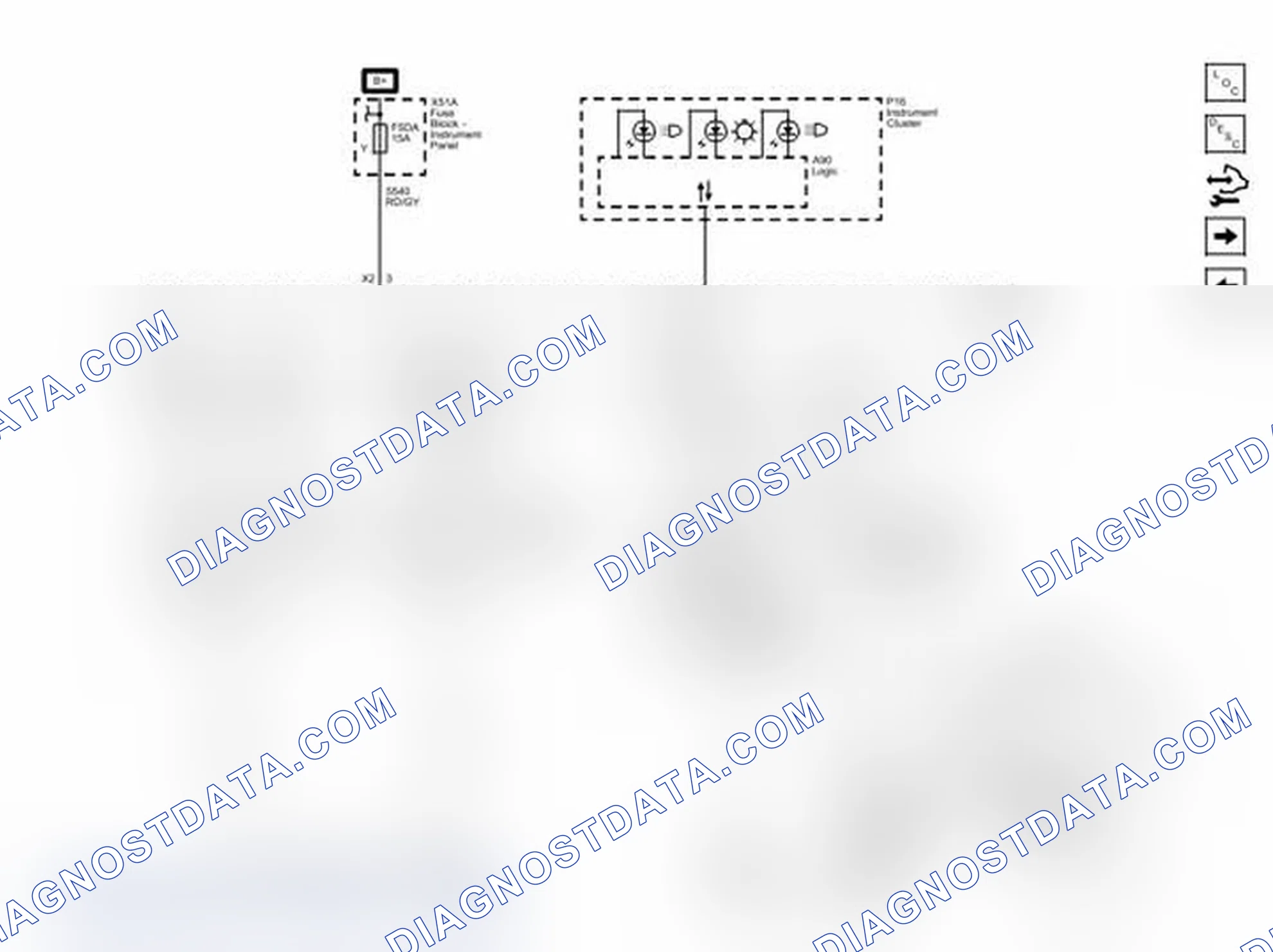 Scheme 65: Park, Turn, Hazard and Brake Lamp Controls, and Indicators